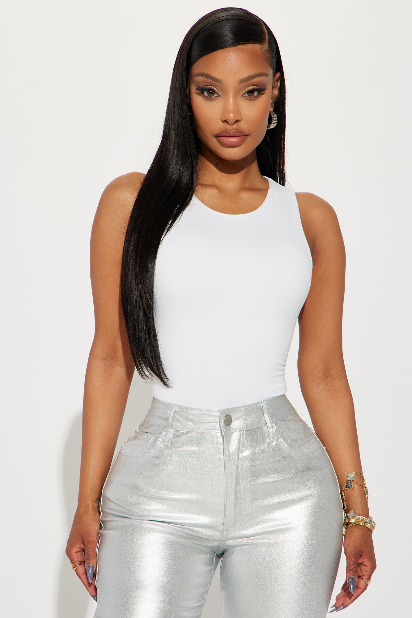 Poppy Sleeveless Bodysuit - White
