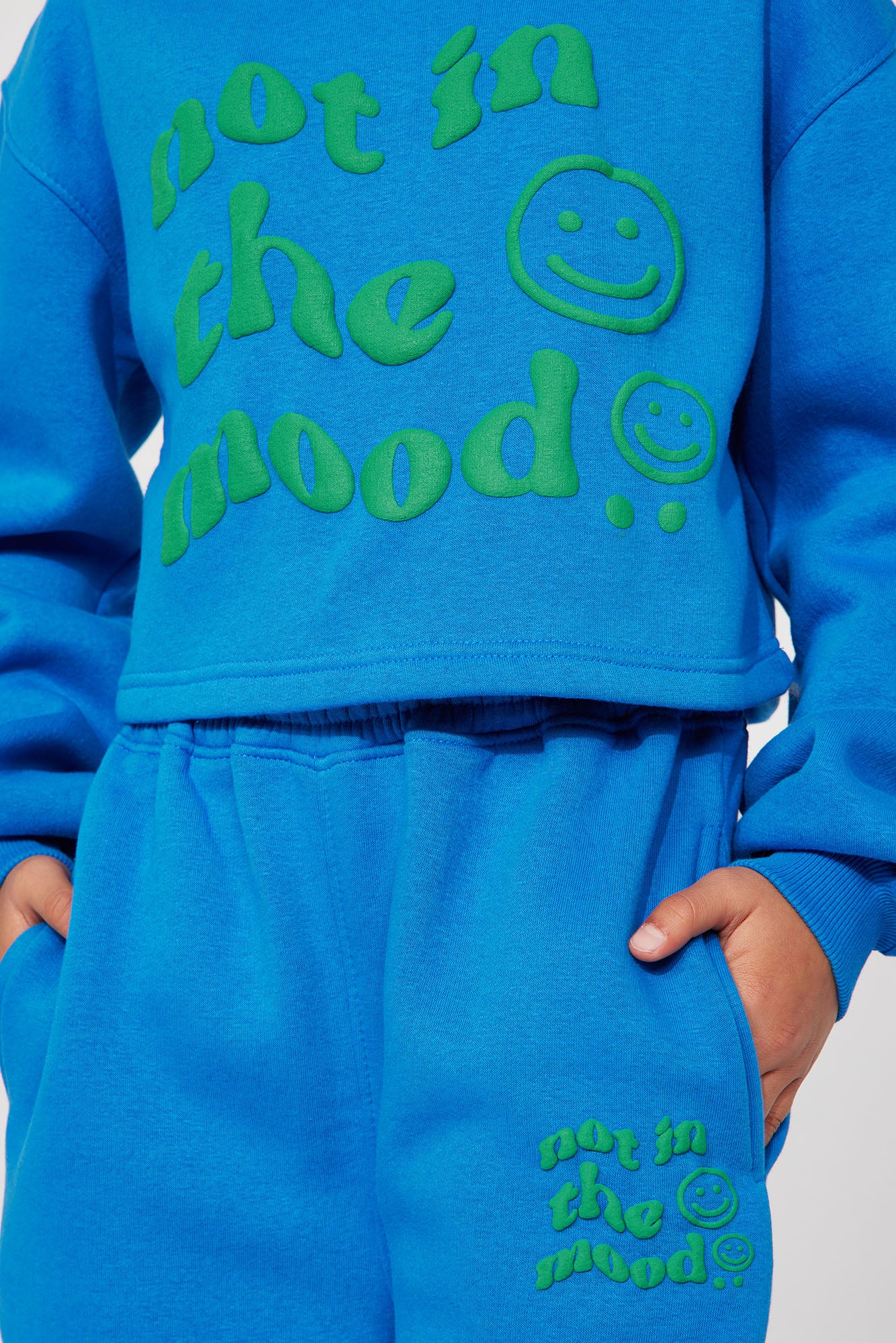 Mini Not In The Mood Jogger Set - Navy