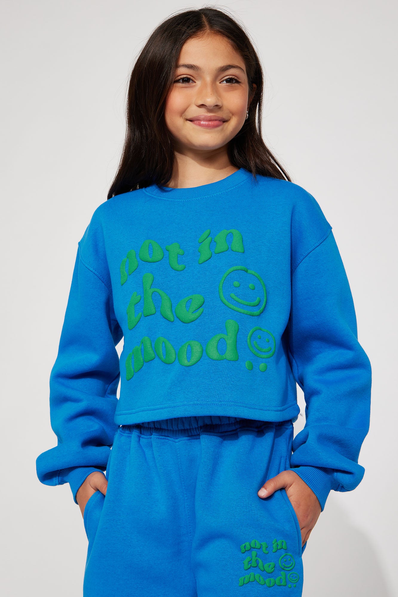 Mini Not In The Mood Jogger Set - Navy