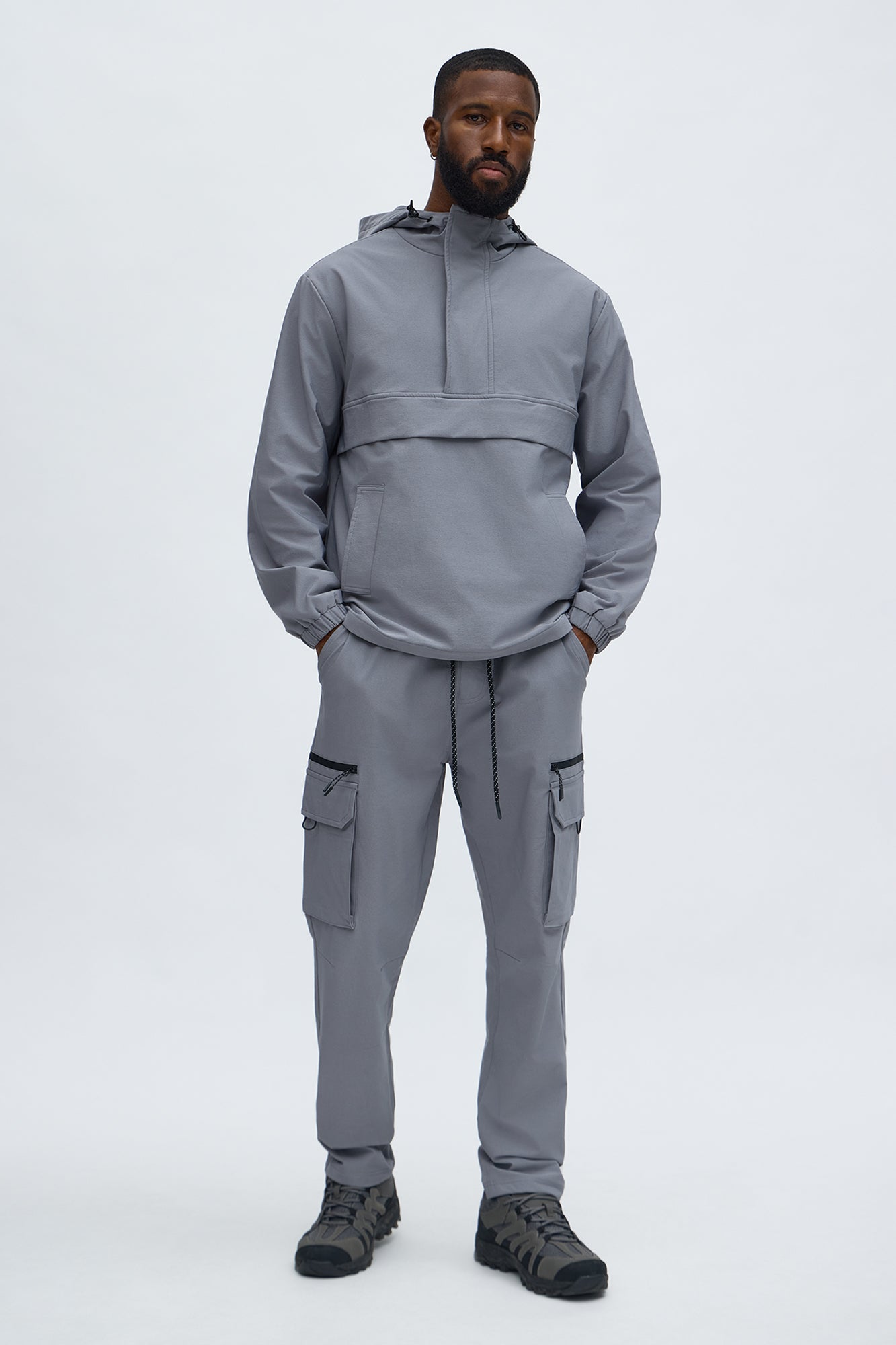 Desert Storm Pullover Anorak - Grey