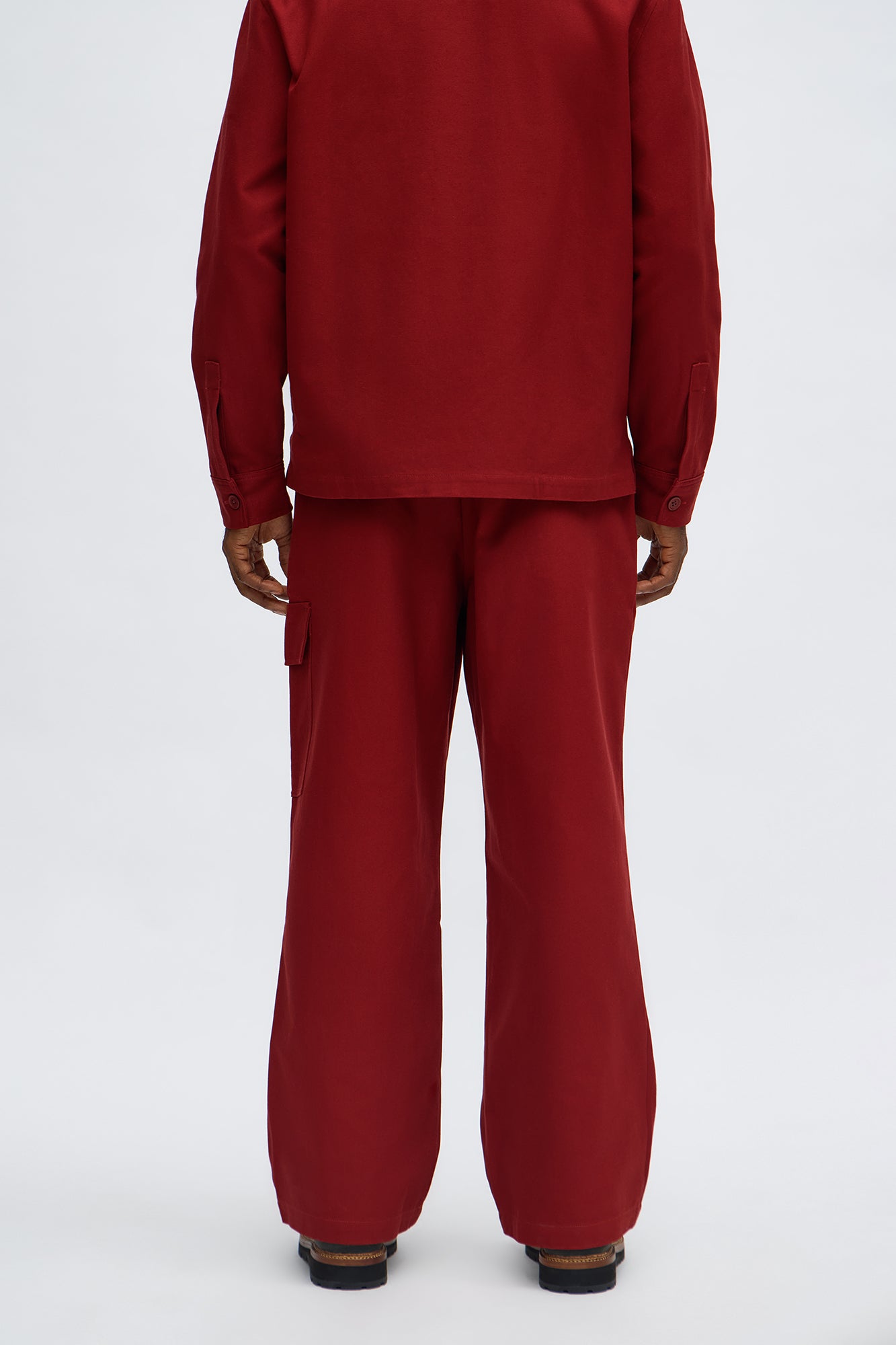 Baggy Fairfax Canvas Pant - Burgundy