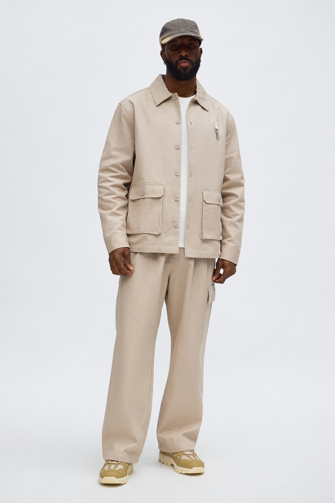 Fairfax Canvas Multi Pocket Shirt - Taupe