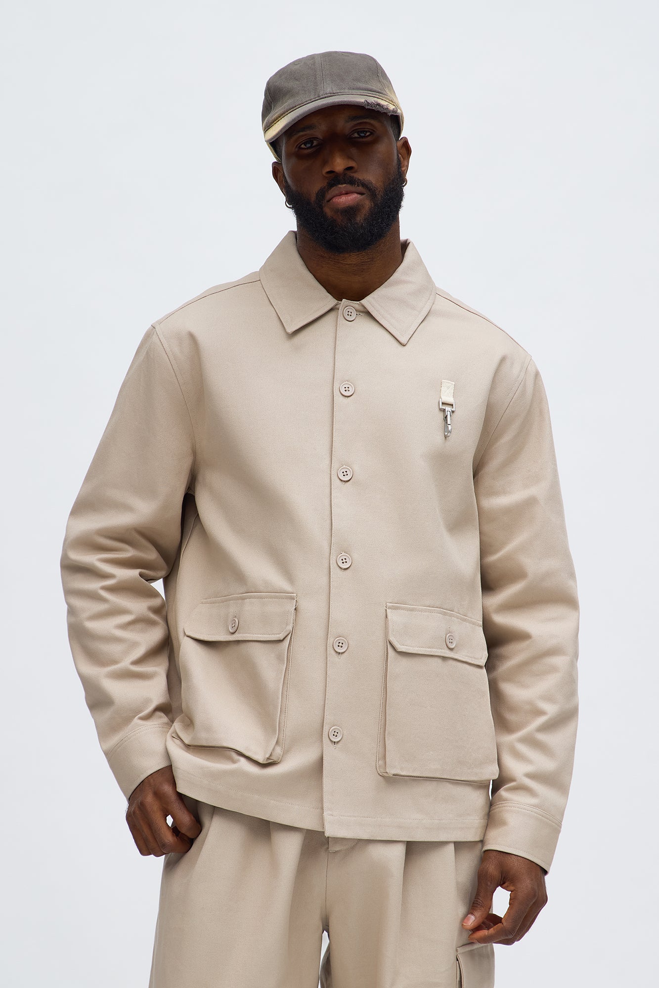 Fairfax Canvas Multi Pocket Shirt - Taupe