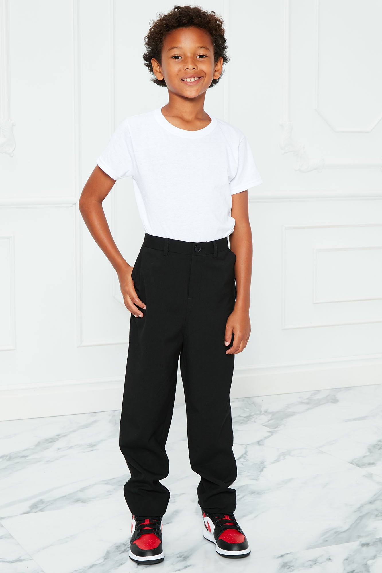 Mini The Modern Stretch Slim Trouser - Black