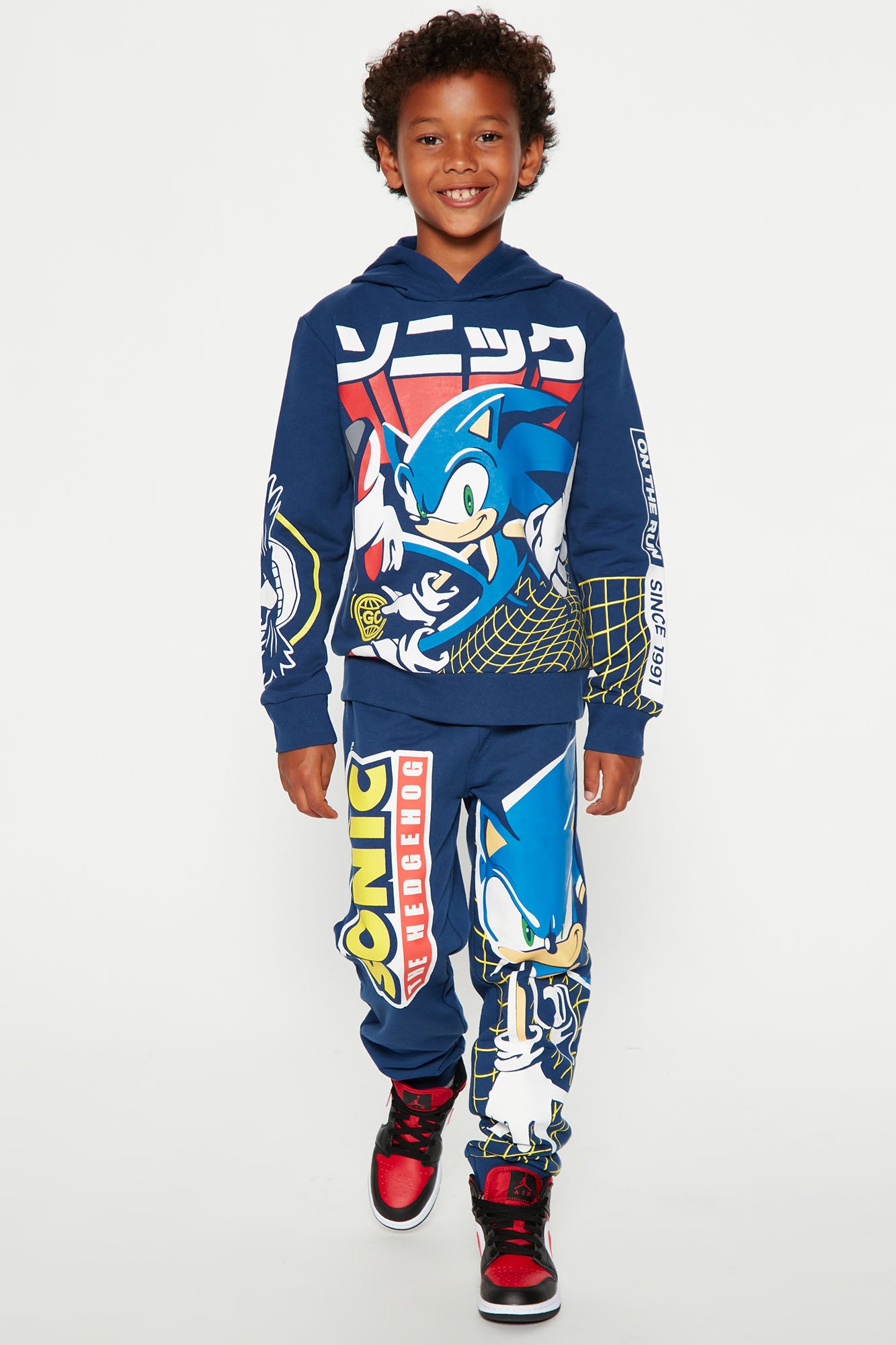 Mini Sonic The Hedgehog Jogger Set - Navy