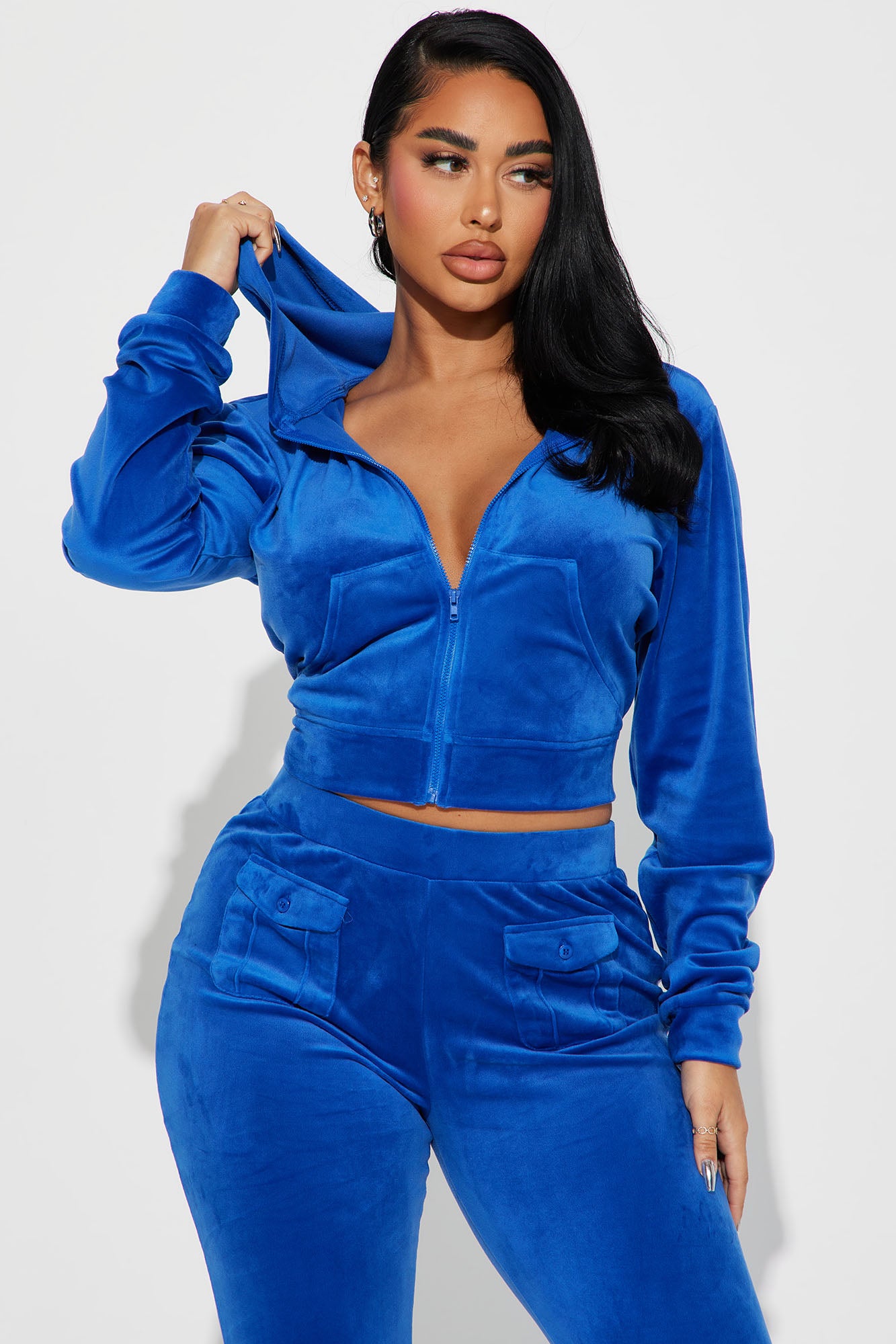My Favorite Velour Pant Set - Blue