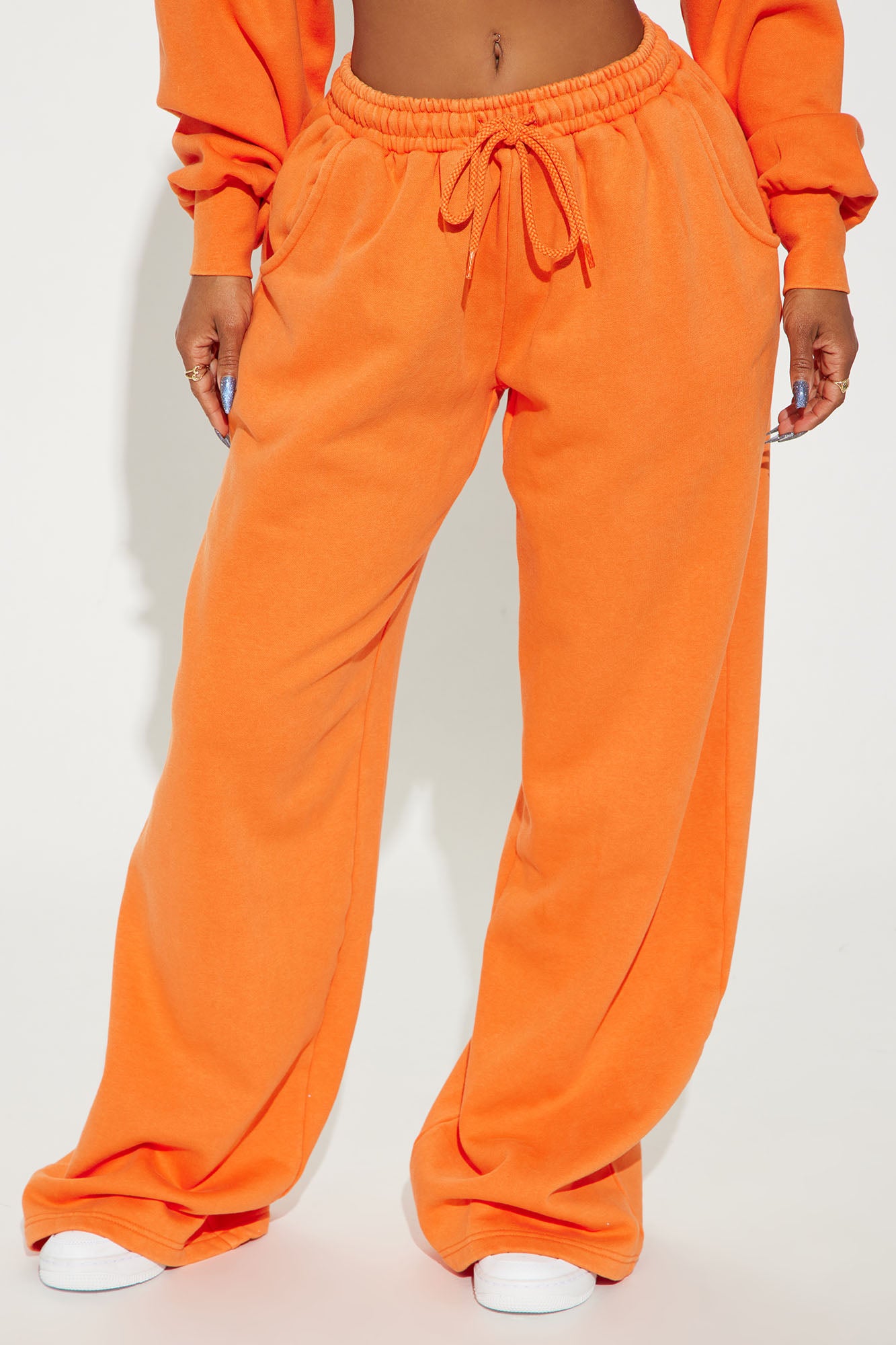 Rested Lounge Wide Leg Jogger - Orange