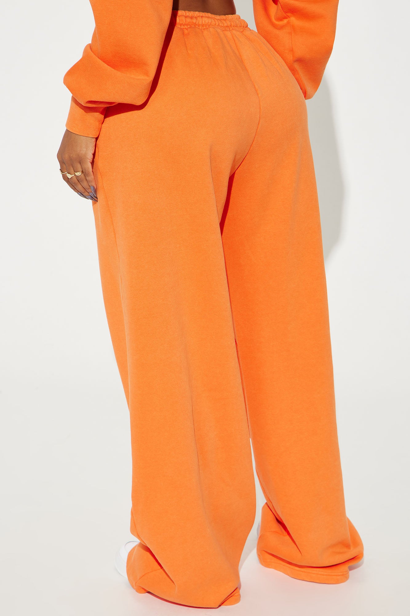 Rested Lounge Wide Leg Jogger - Orange