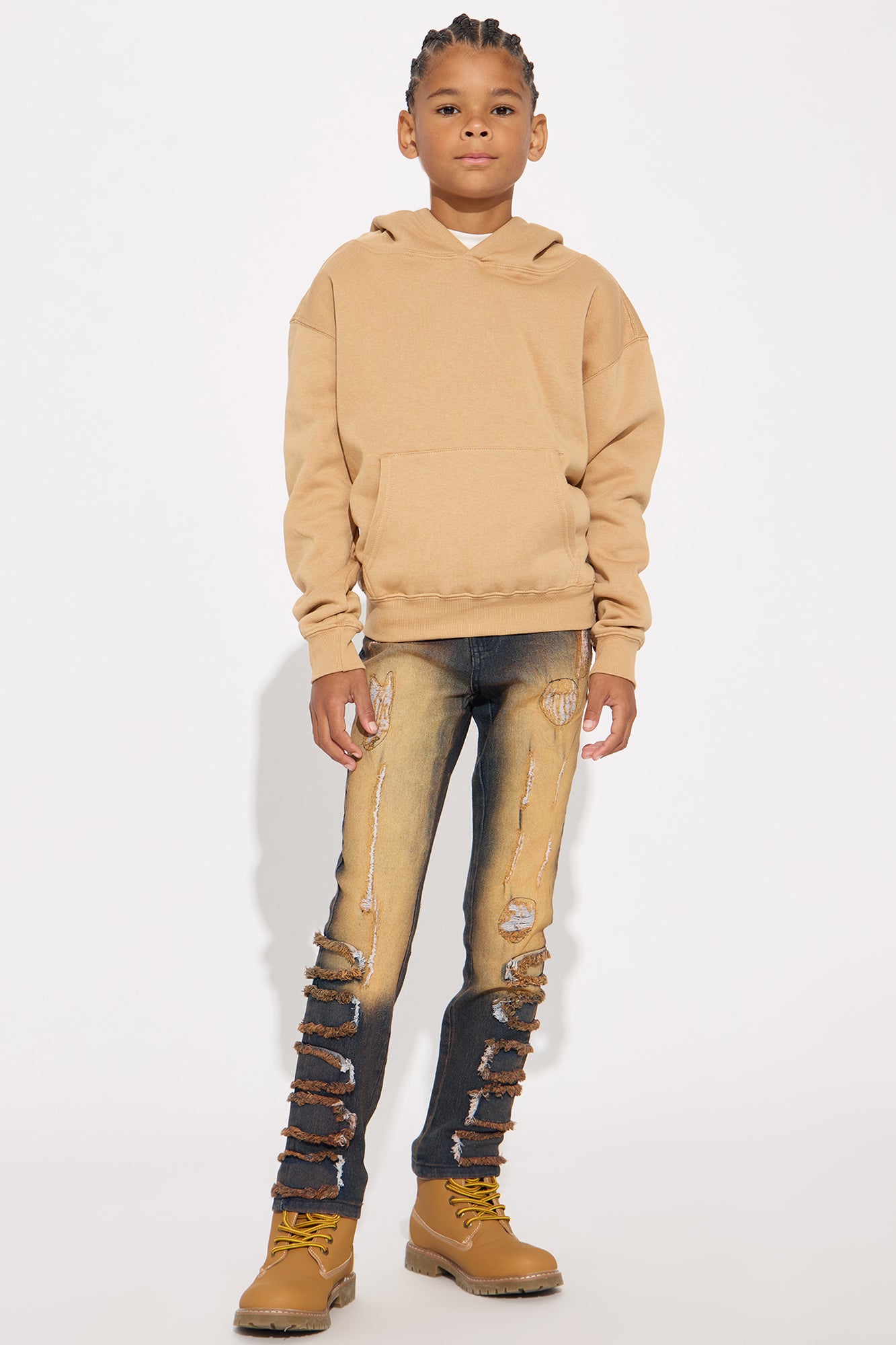 Mini Weston Mineral Wash Distressed Skinny Jeans - Copper