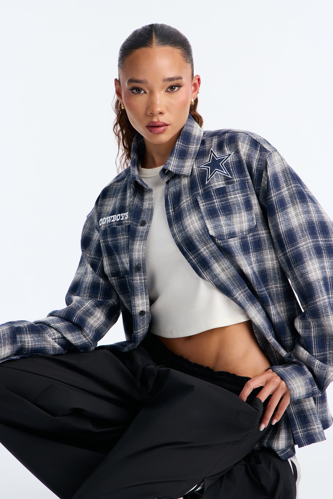 NFL Cowboys Plaid Flannel - Blue/combo