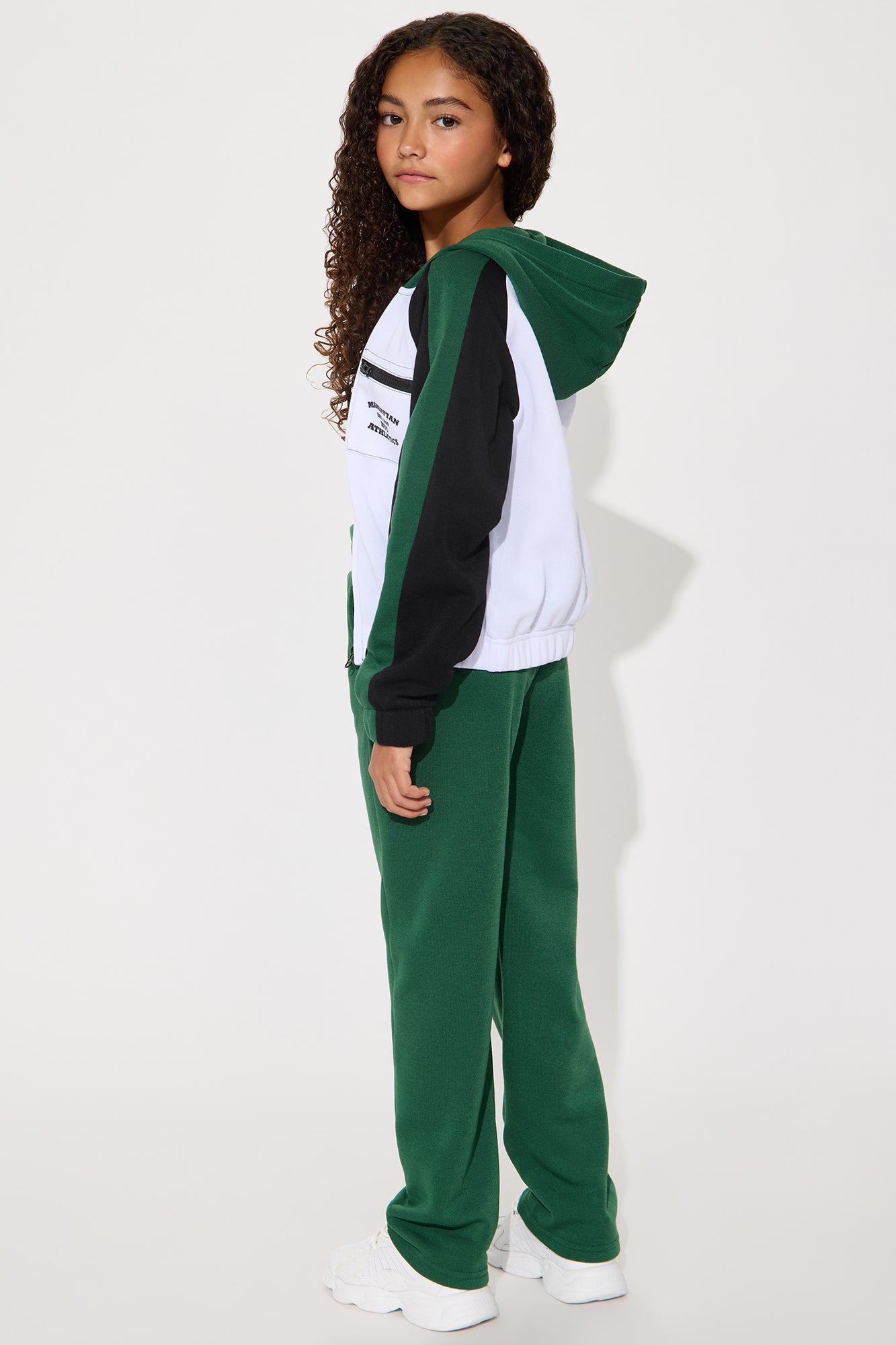Mini Manhattan Fleece Pant Set - Hunter