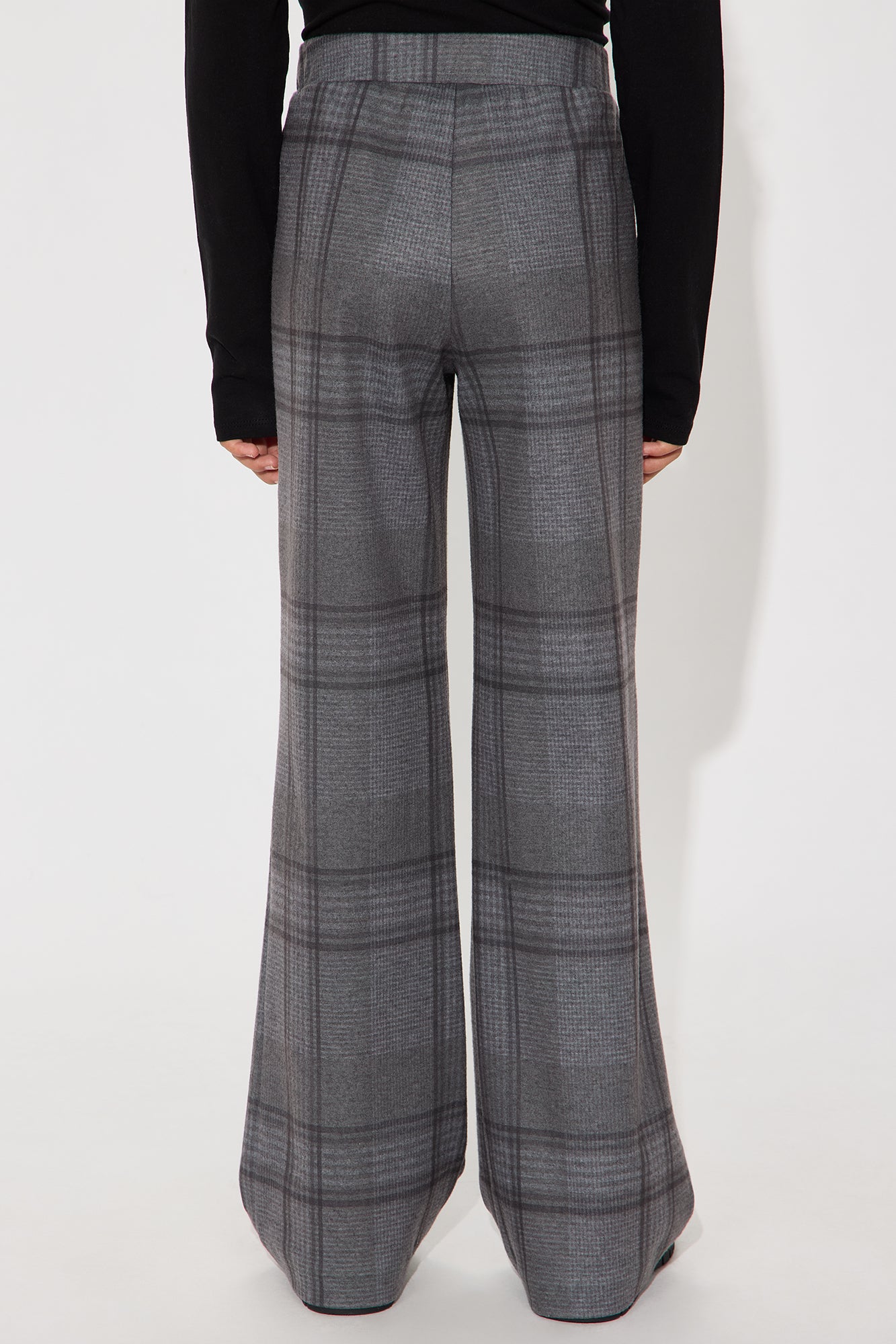 Mini Preppy Wide Leg Pant - Grey/combo