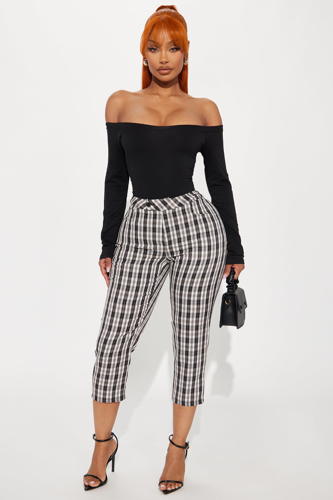 Jamie Off Shoulder Bodysuit - Black