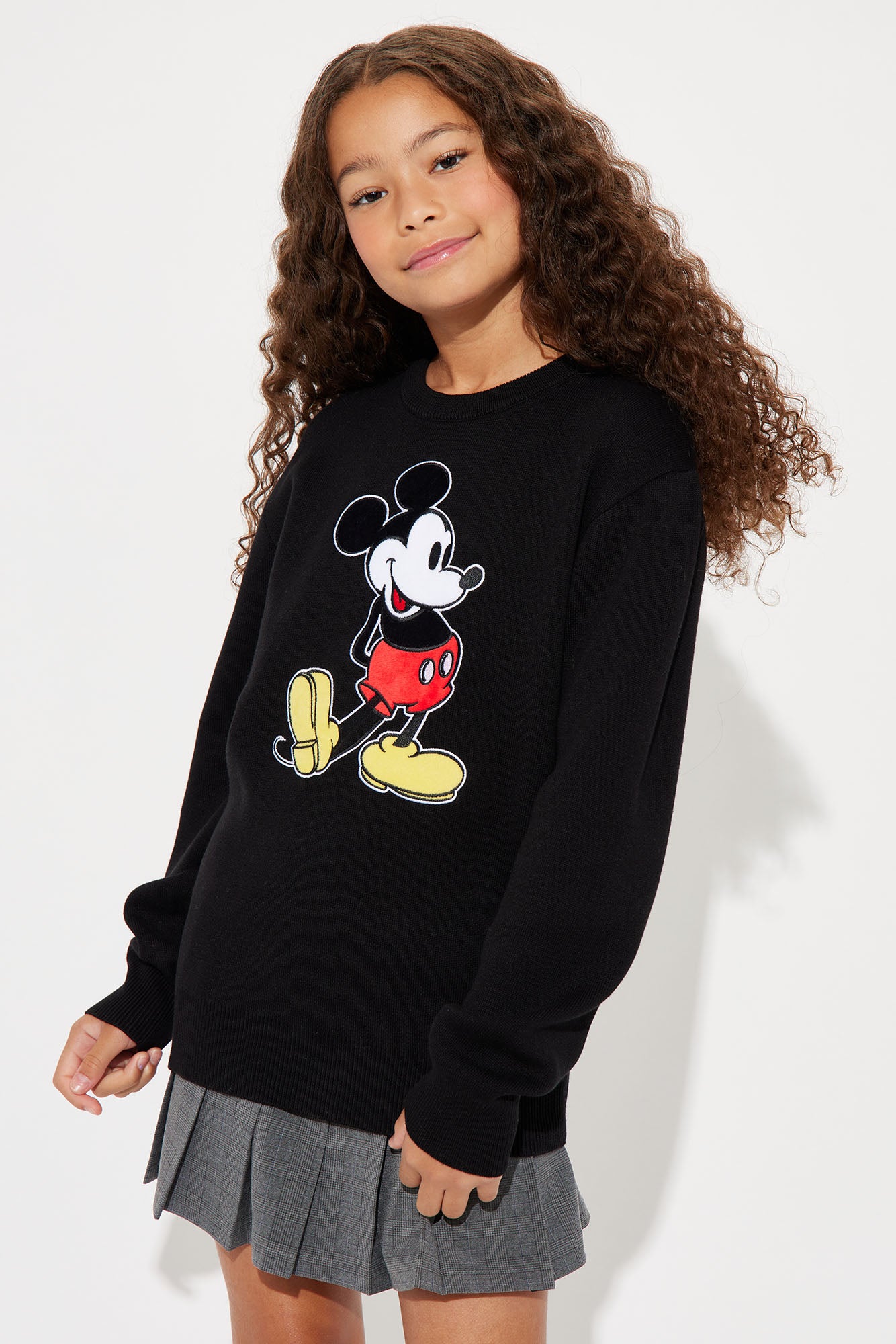 Mini Mickey Mouse Front And Back Sweater - Black/combo
