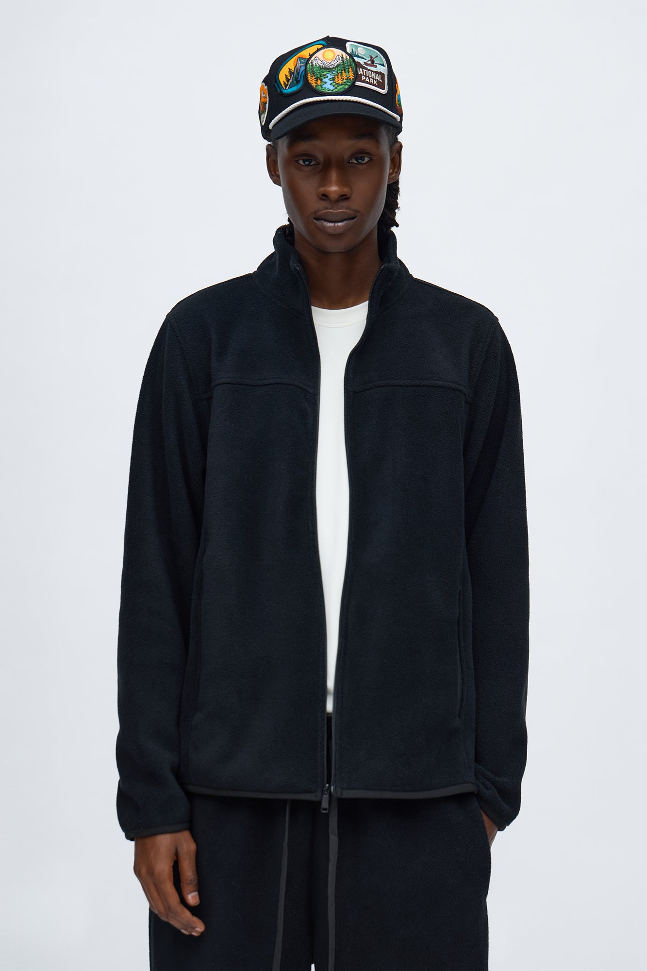 Core Microfleece Zip Jacket - Black