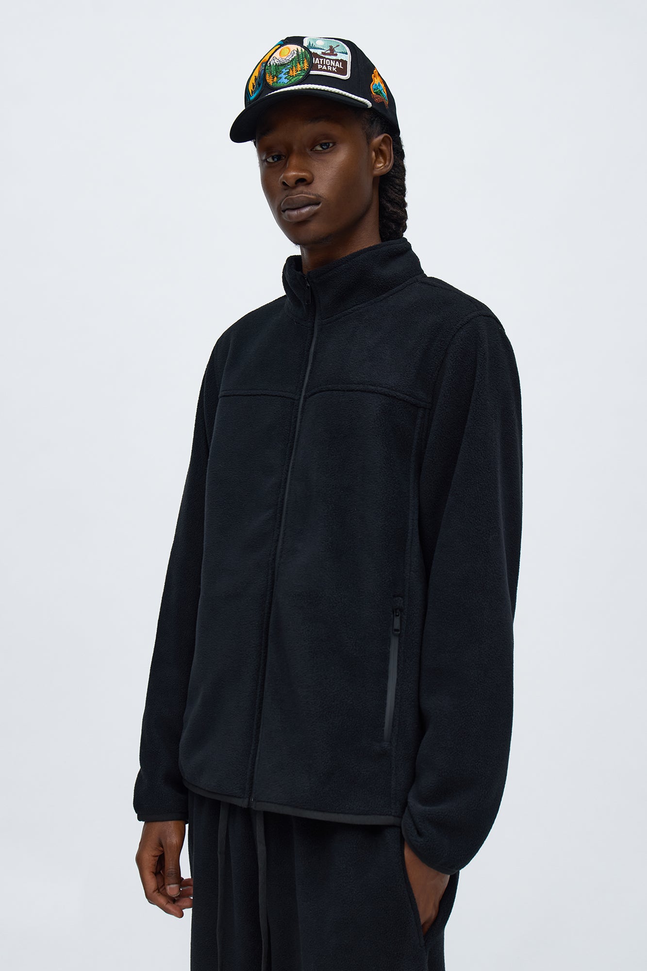 Core Microfleece Zip Jacket - Black