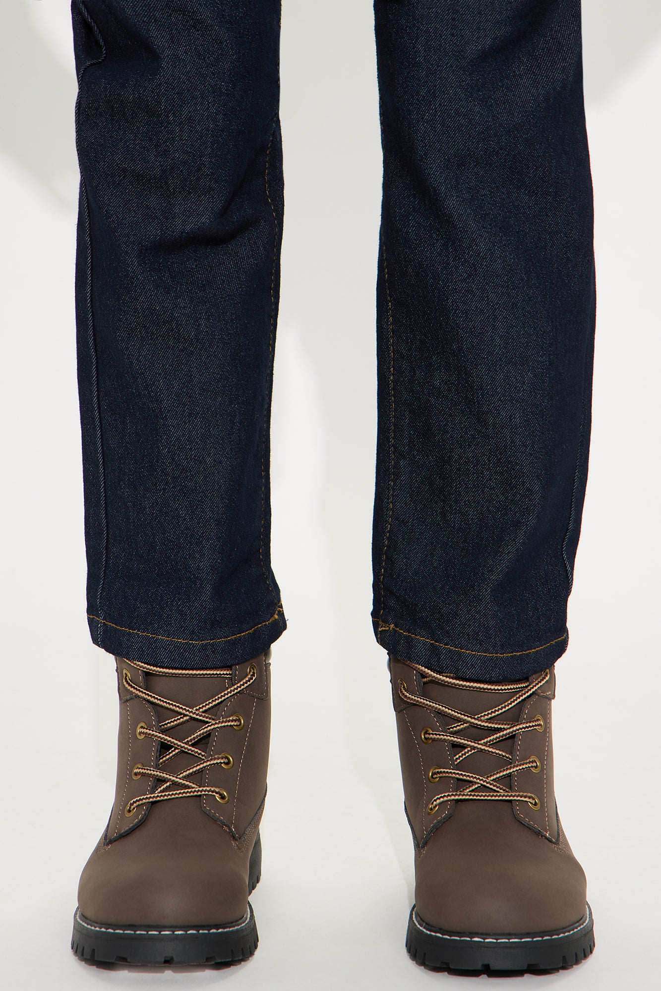 Mini Let's Get To Work Lace Up Boots - Brown