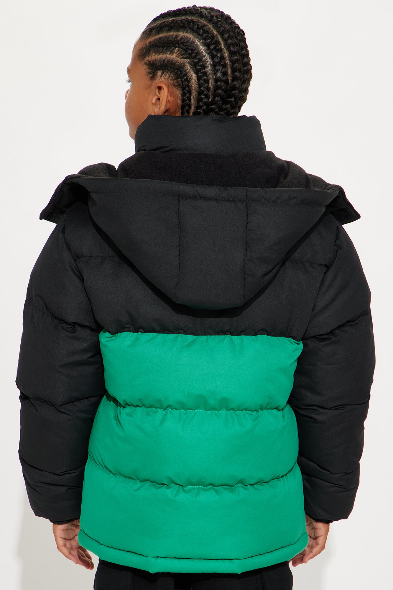 Mini Royalty Puffer Jacket - Green/combo