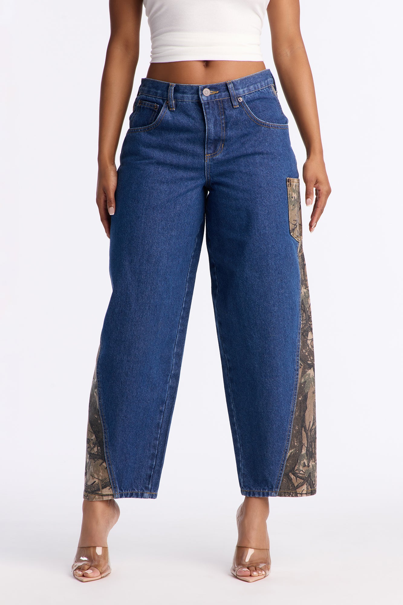 Master Of Disguise Camo Jeans - Medium Wash