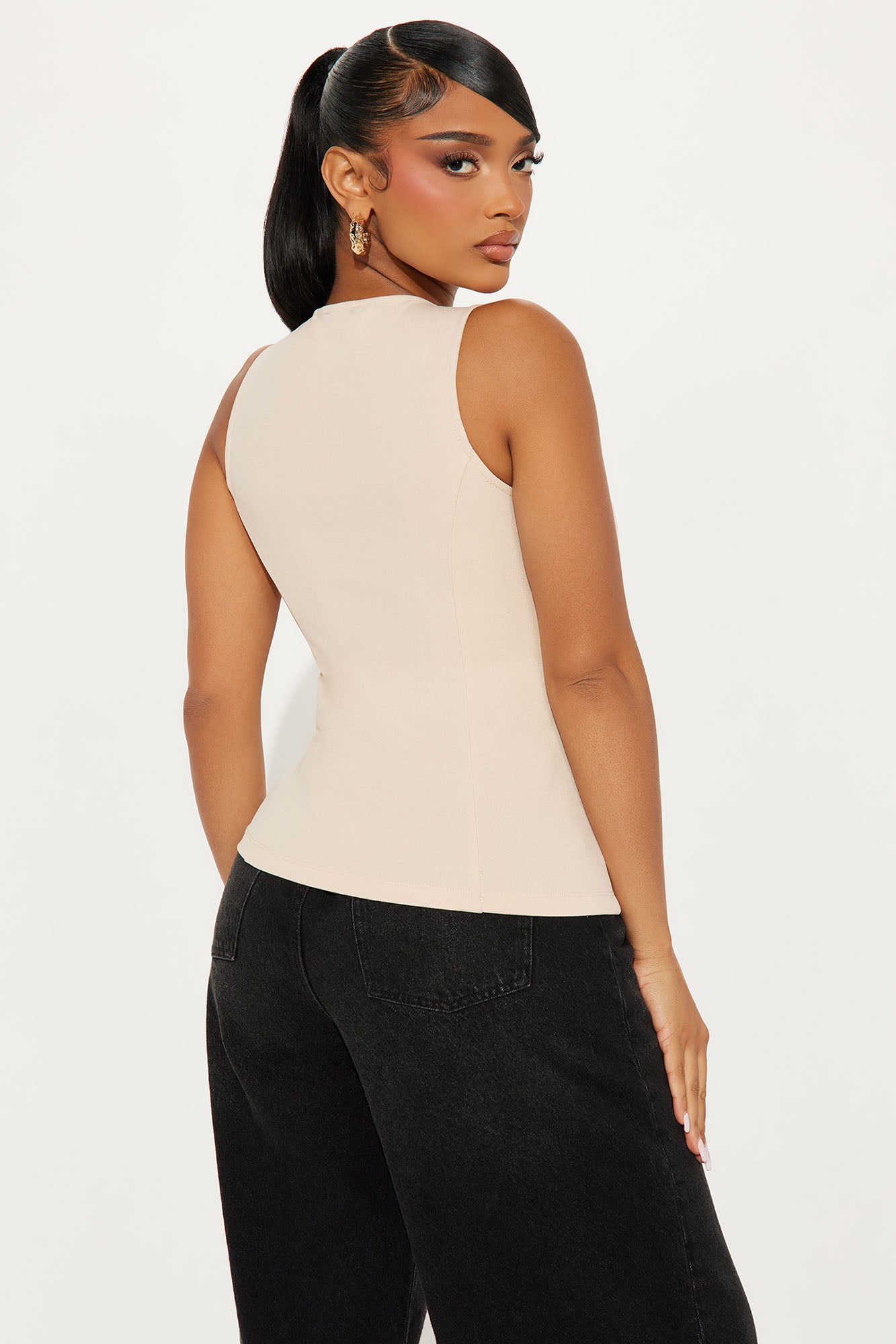 Quiet Luxury Vest Top - Cream