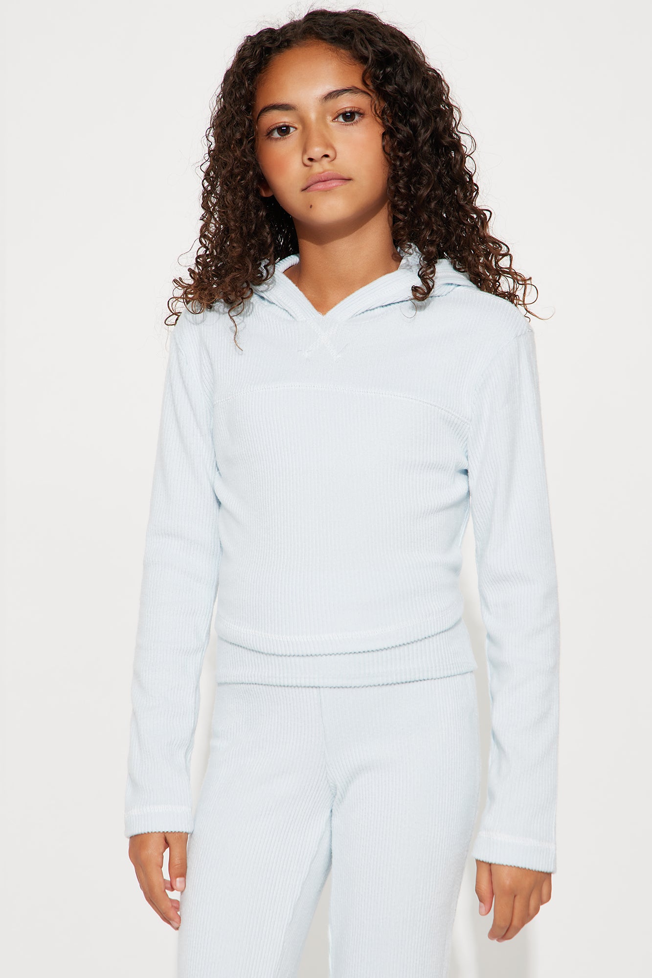 Mini Simply Cute Pant Set - Light Blue