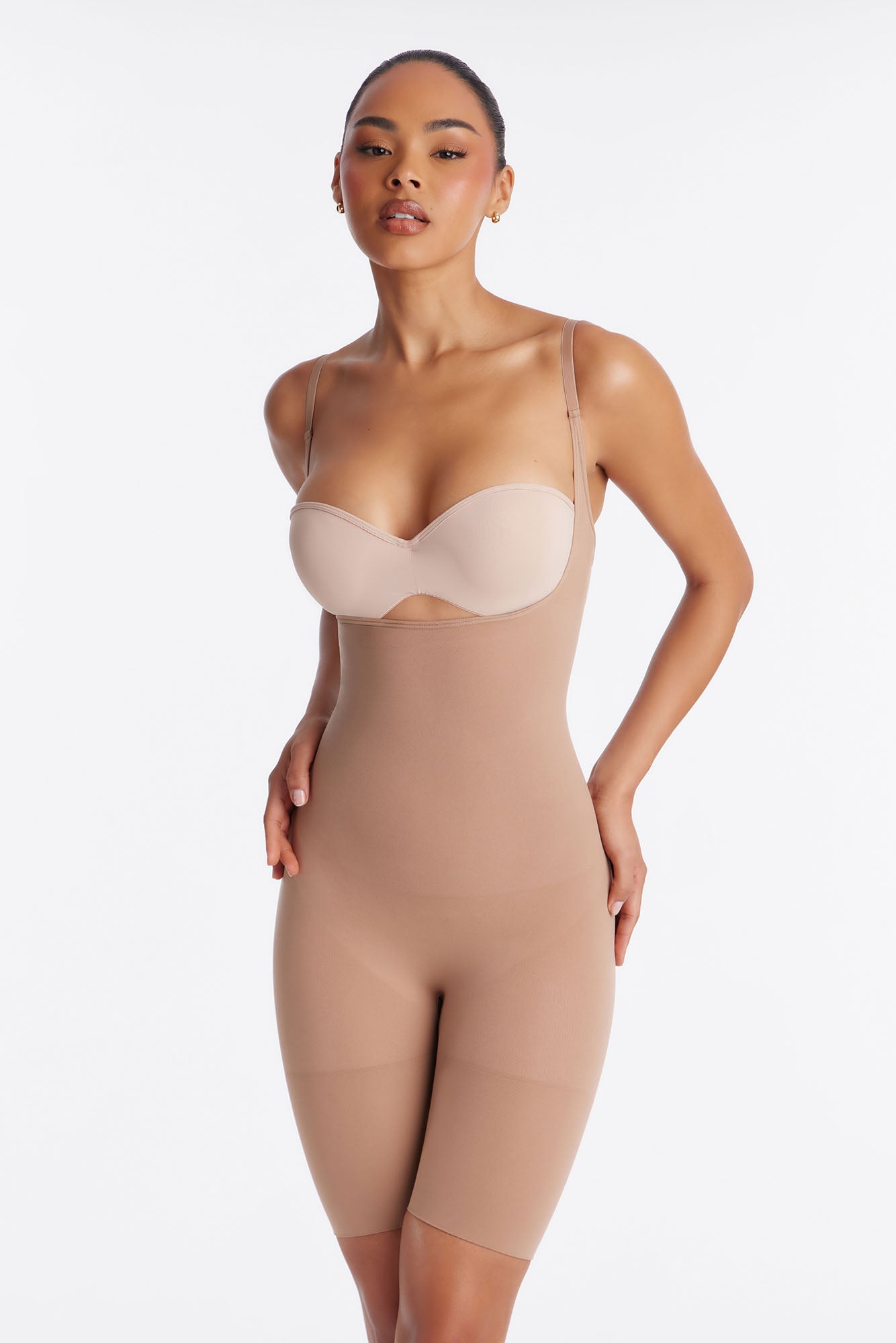 Nova Sculpt Seamless Strong Compression Butt Lifting Bodysuit - Nude