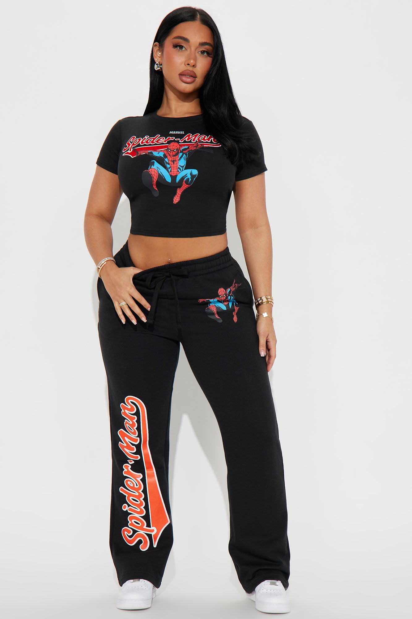 Spiderman Fitted Tee - Black