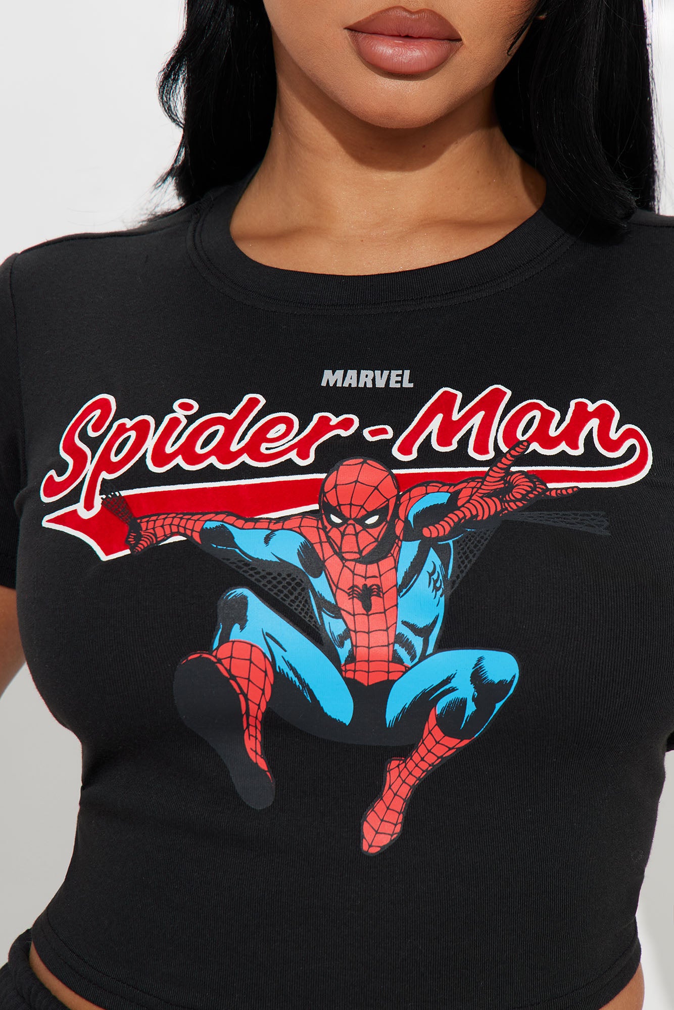 Spiderman Fitted Tee - Black