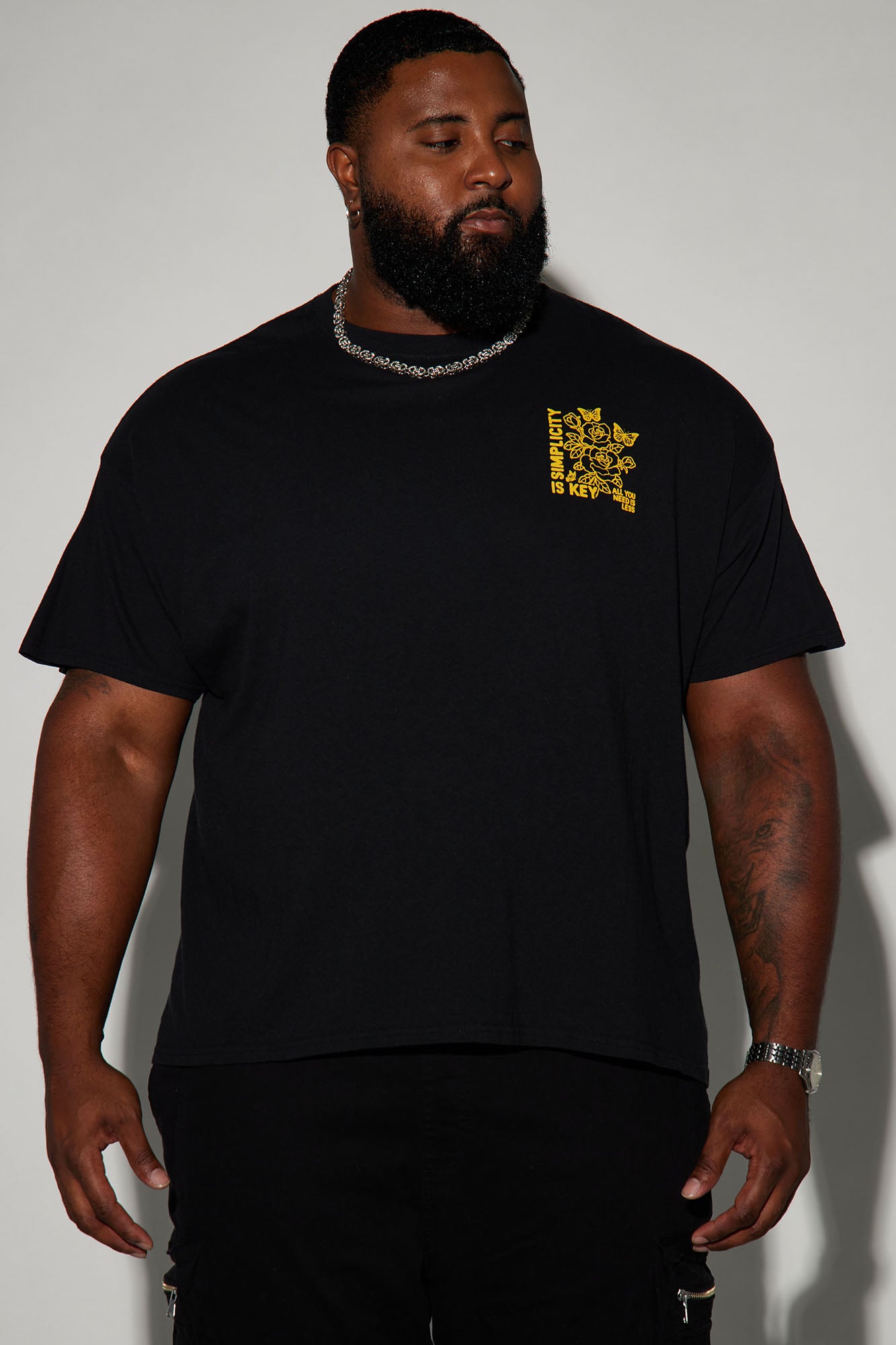 Simplicity Is Key Short Sleeve Tee - Black