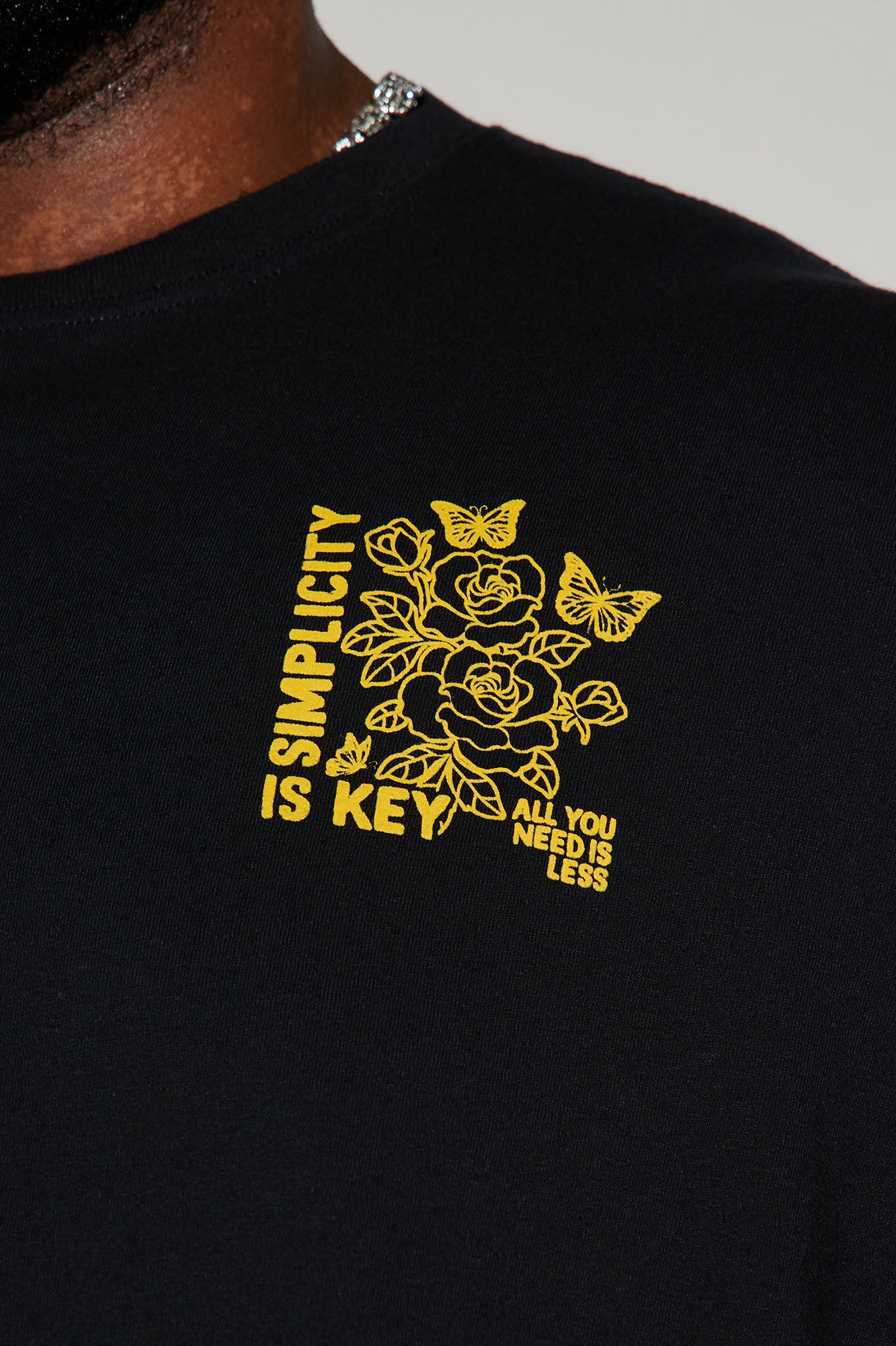 Simplicity Is Key Short Sleeve Tee - Black