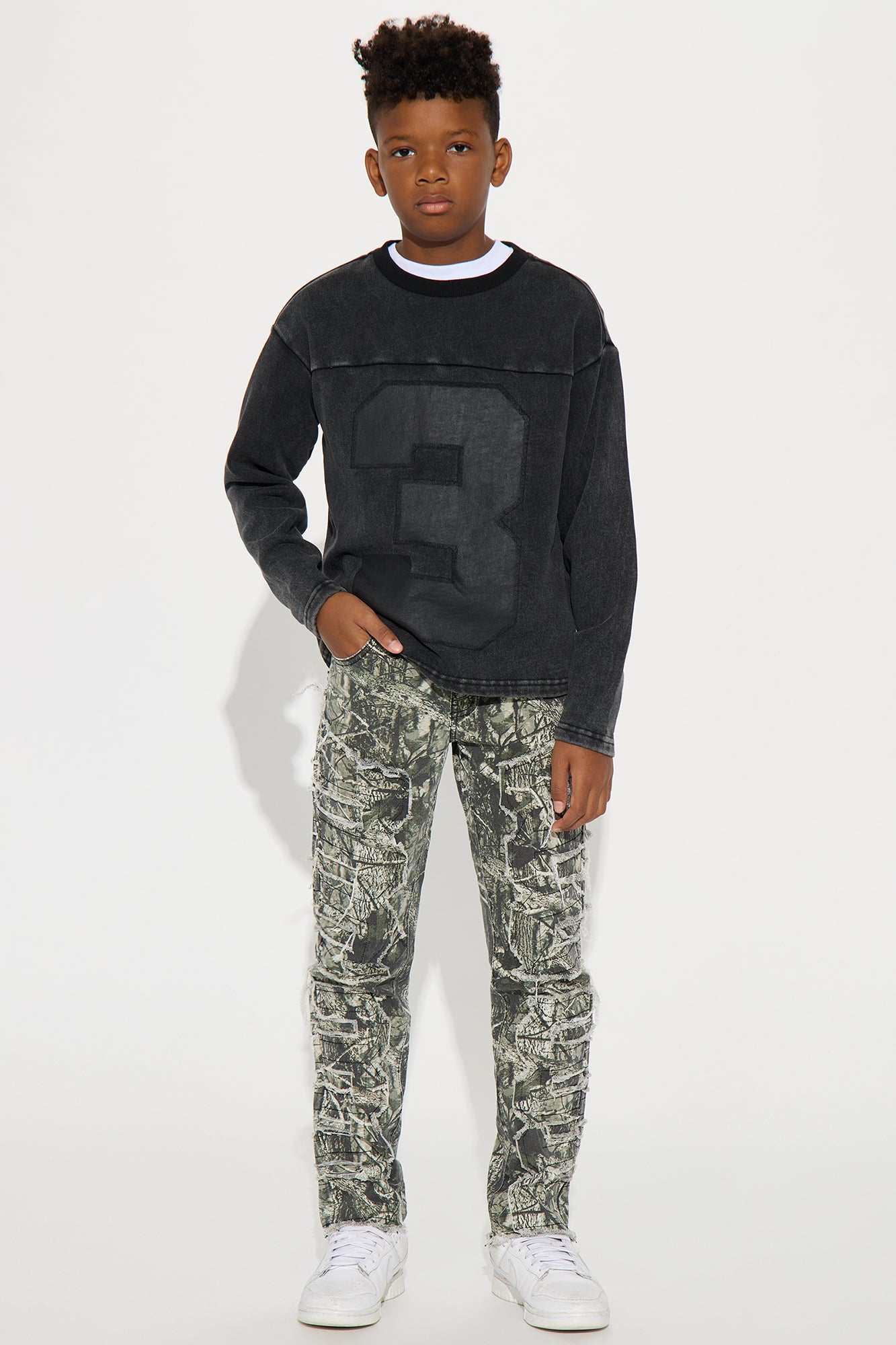 Mini Own It Distressed Jeans - Camouflage
