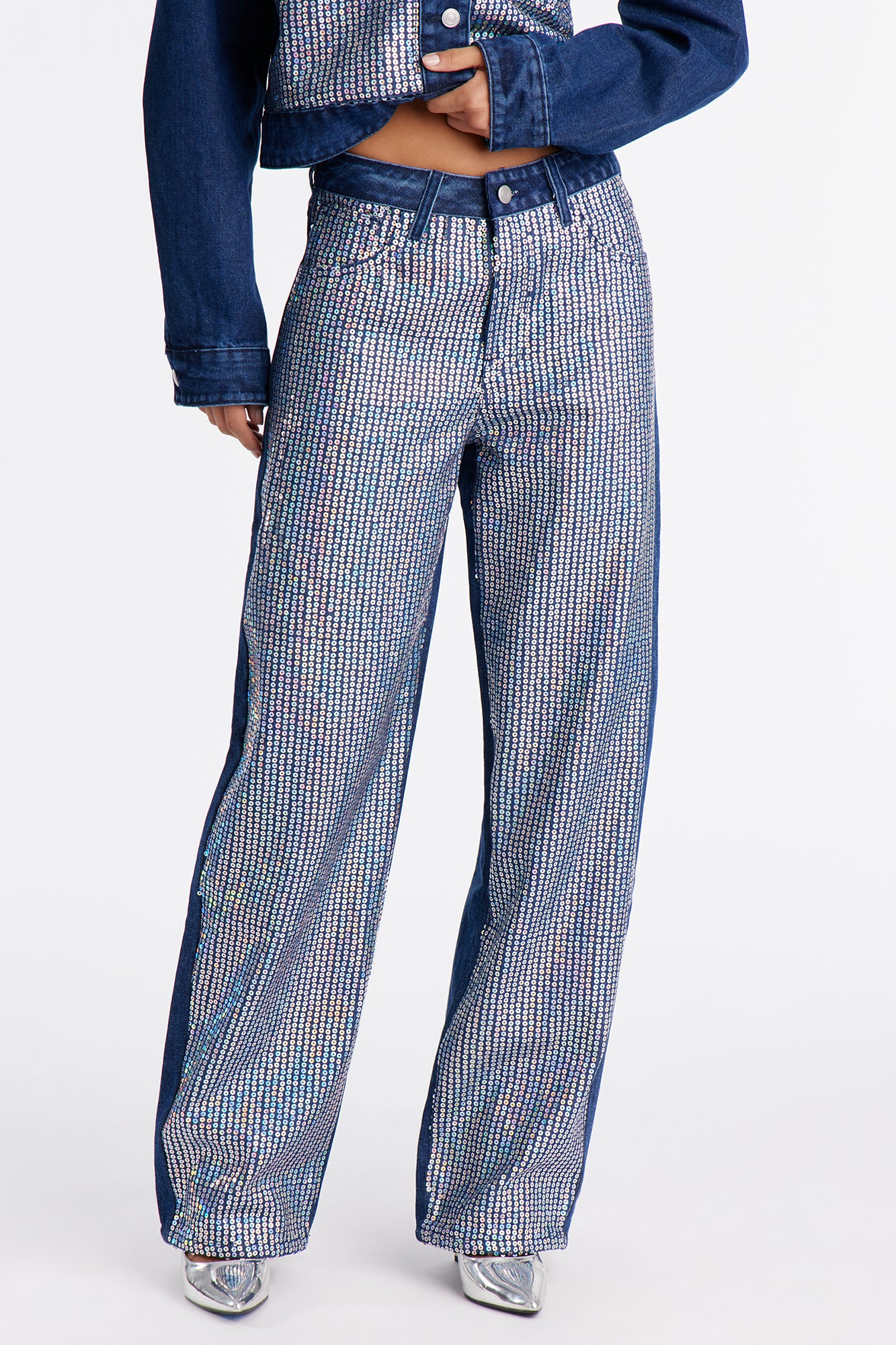 Dazzling Dream Straight Leg Jeans - Dark Wash