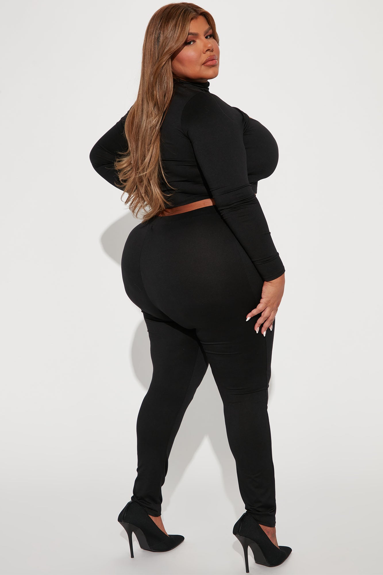 Baddie On The Go Legging Set - Black