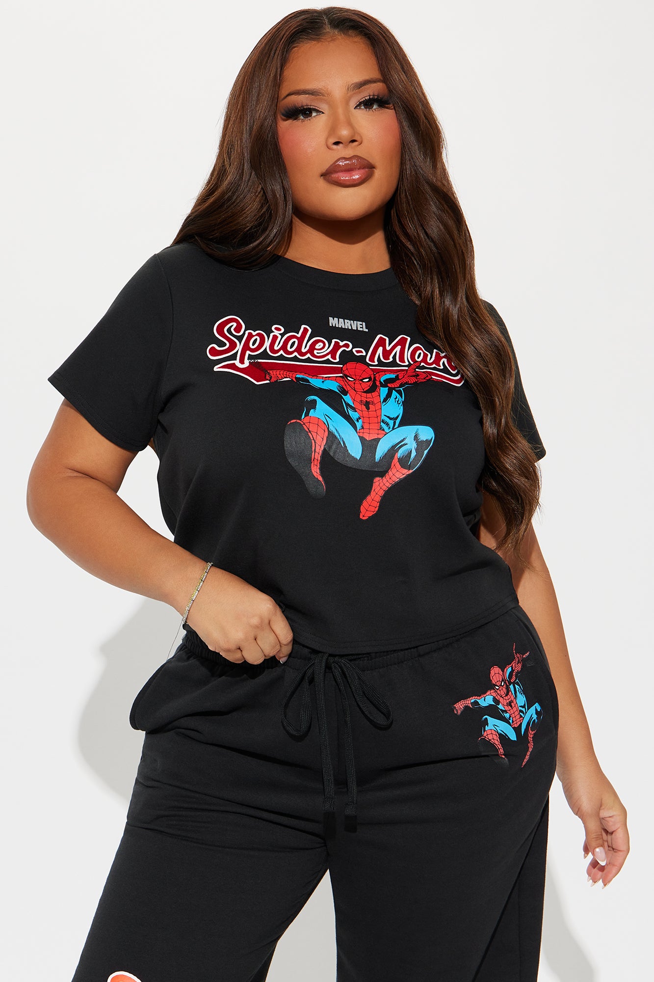 Spiderman Fitted Tee - Black