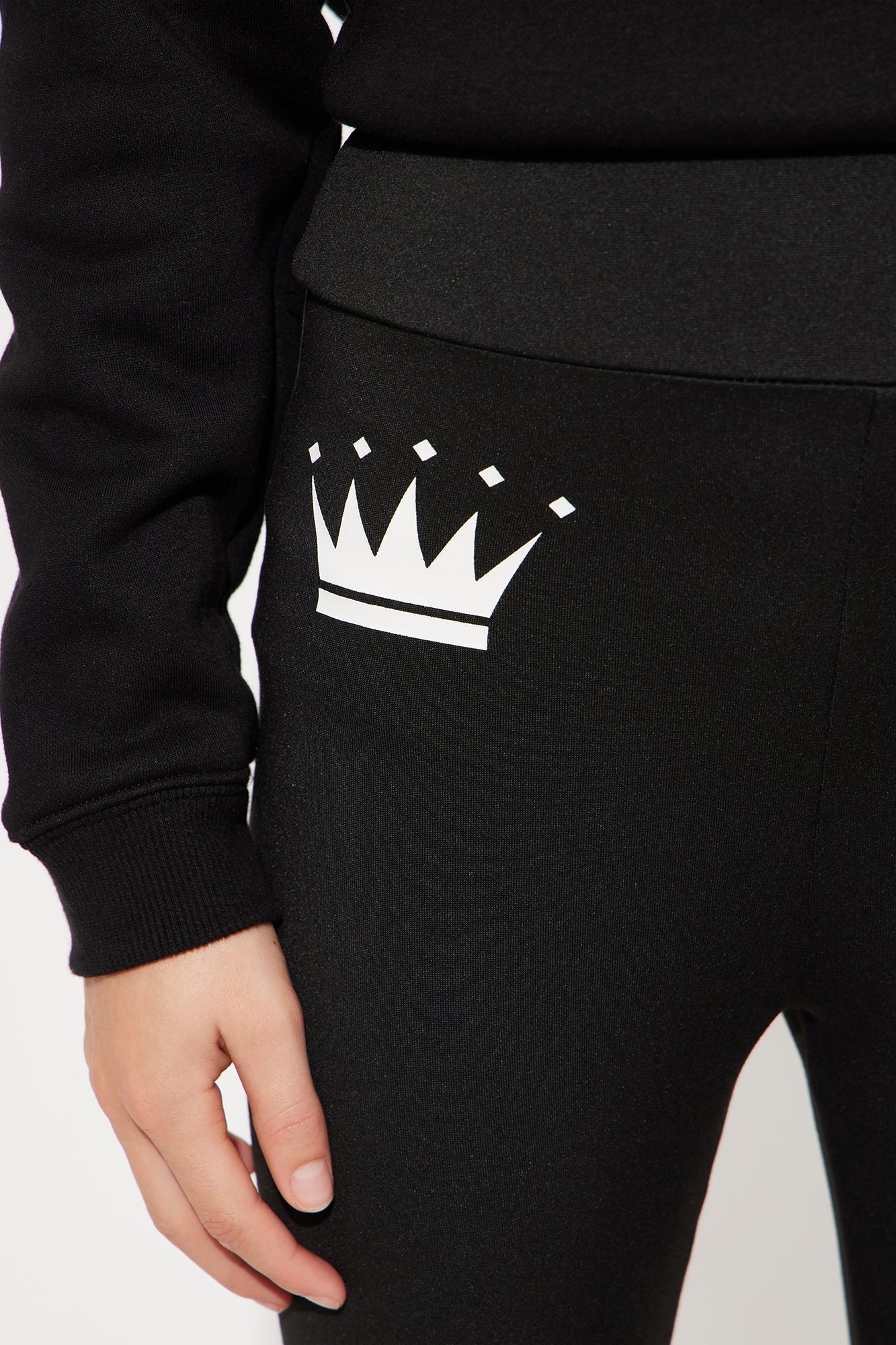 Mini Family Goals Crown Legging - Black
