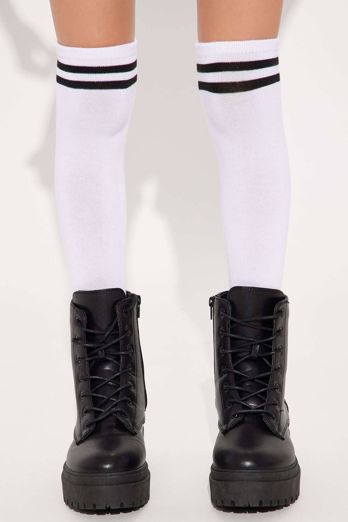 Mini Bring It Over The Knee Socks - White