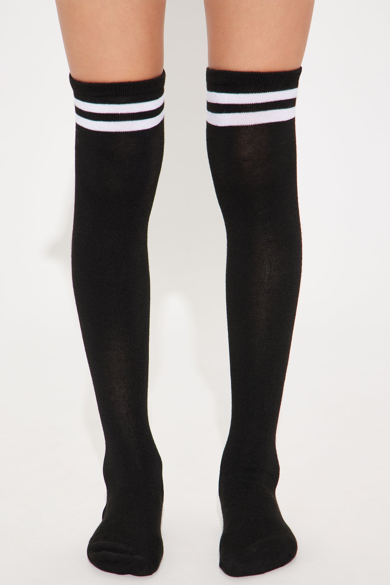 Mini Bring It Over The Knee Socks - Black