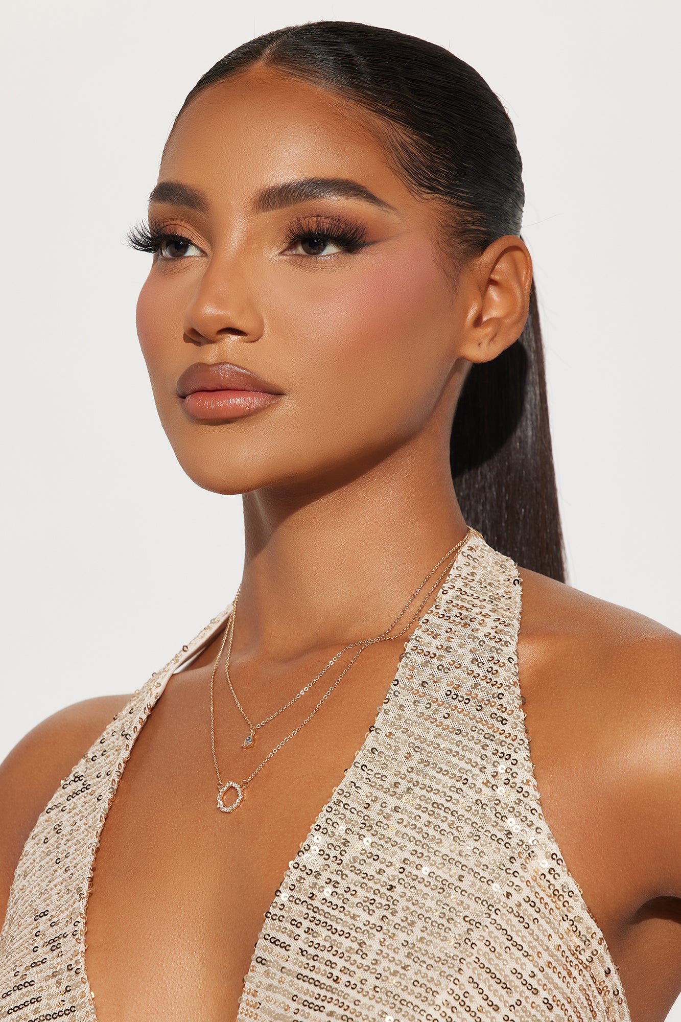 Glistening Sun Necklace - Gold
