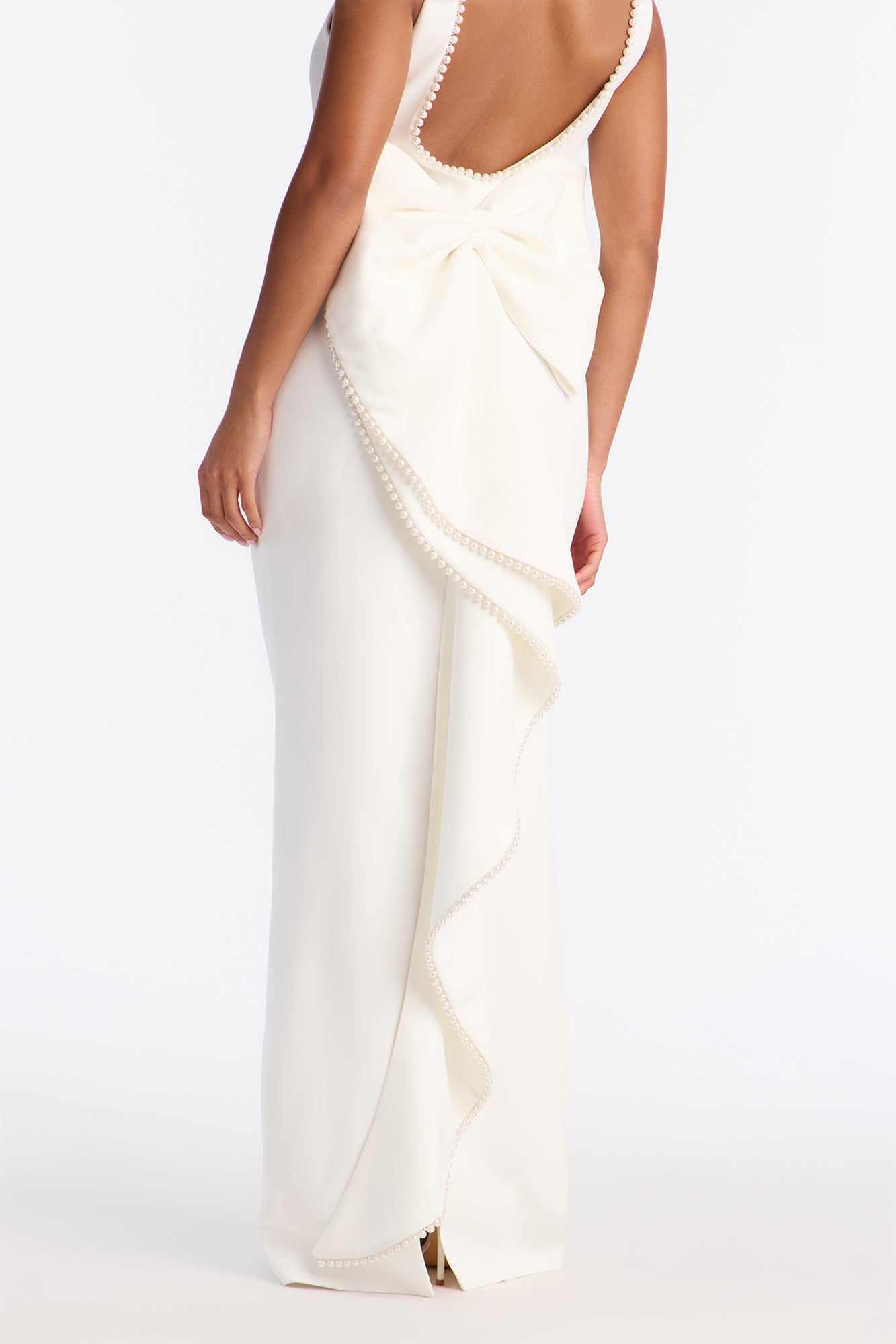 Elegant And Elevated Bow Gown - White