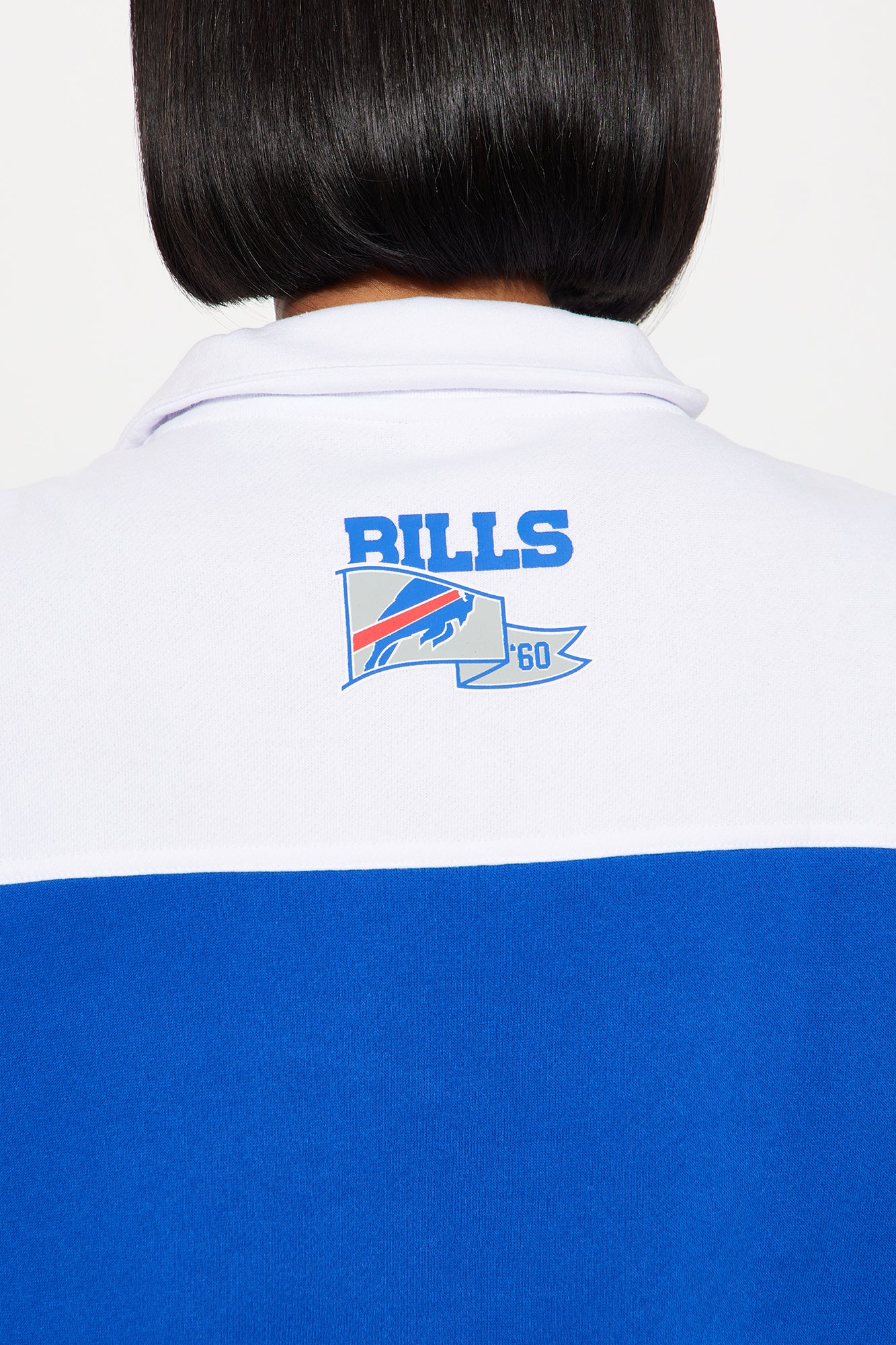 NFL Buffalo Bills Half Zip Sweatshirt - Royal/combo