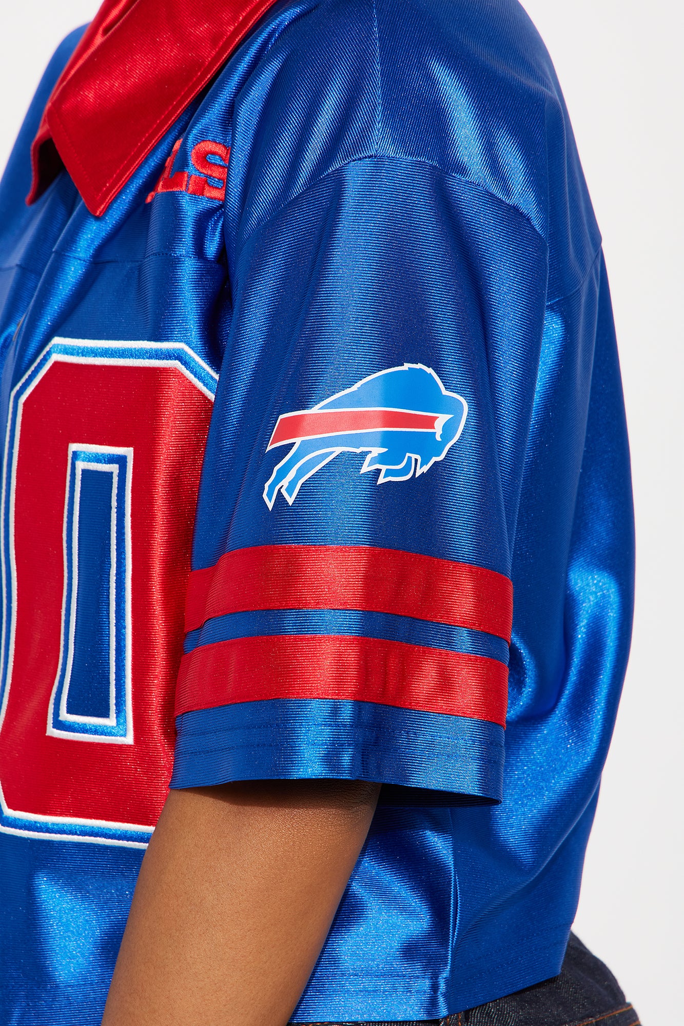NFL Buffalo Bills Cropped Shirt - Blue/combo