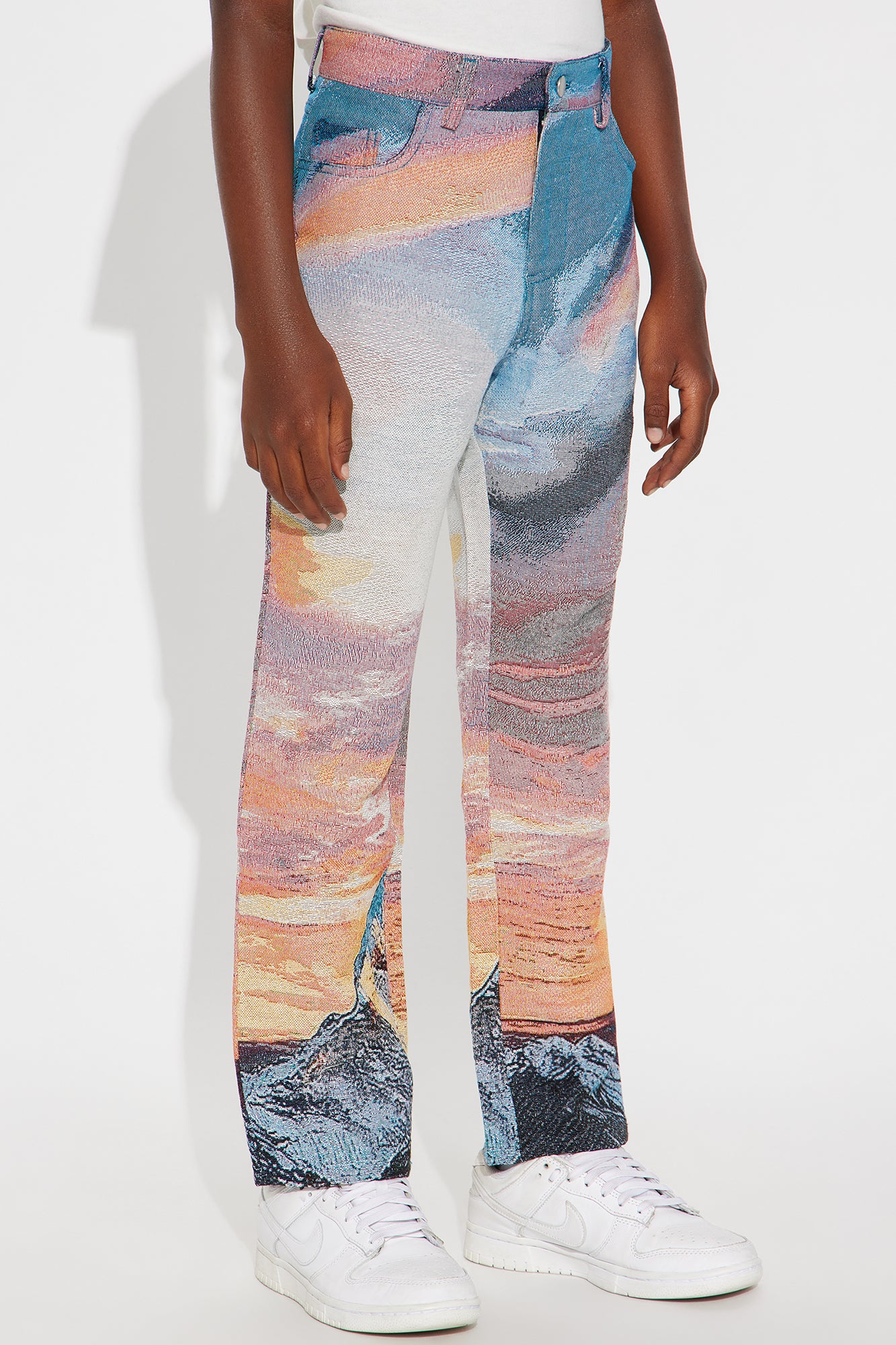 Mini Straight Peak Era Tapestry Pant - Orange