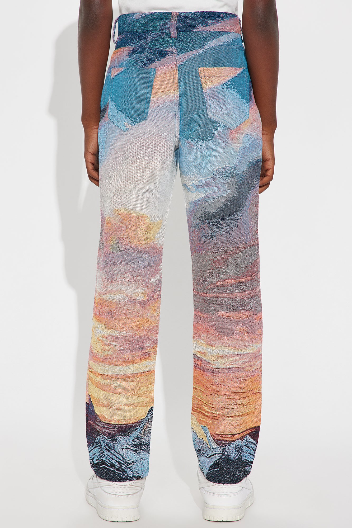 Mini Straight Peak Era Tapestry Pant - Orange