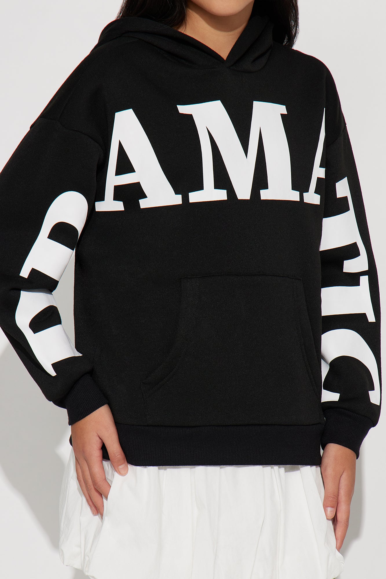 Mini I'm Dramatic Pullover Hoodie - Black