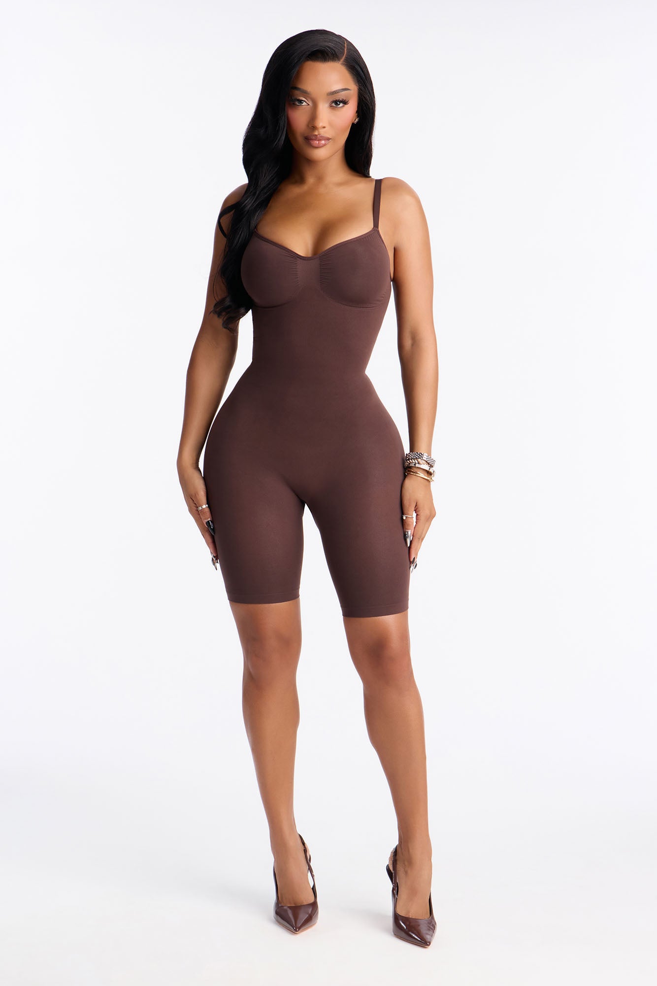 Nova Sculpt Seamless Strong Compression Thigh Shaping Bodysuit - Coco