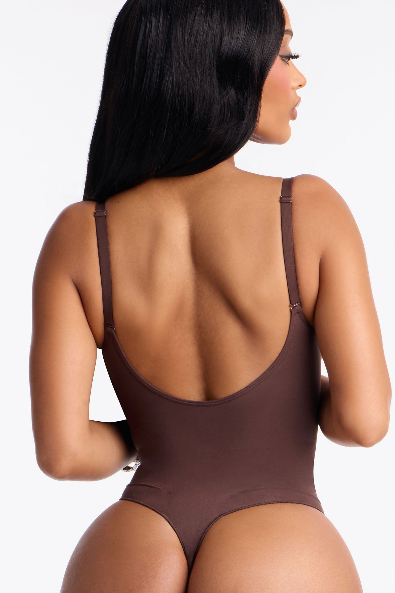 Nova Sculpt Seamless Strong Compression Low Back Thong Bodysuit - Coco