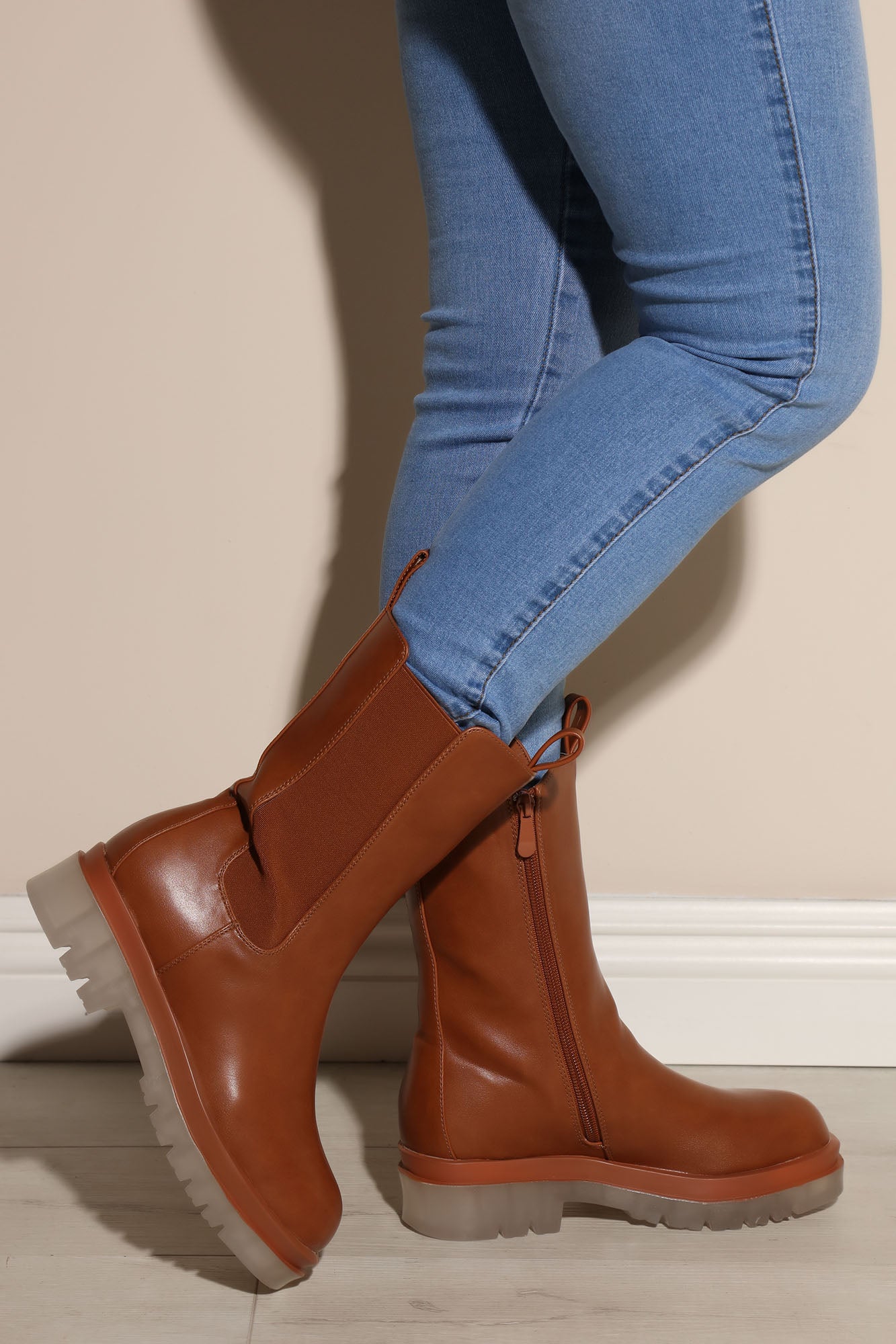 Do Better Flat Booties - Tan
