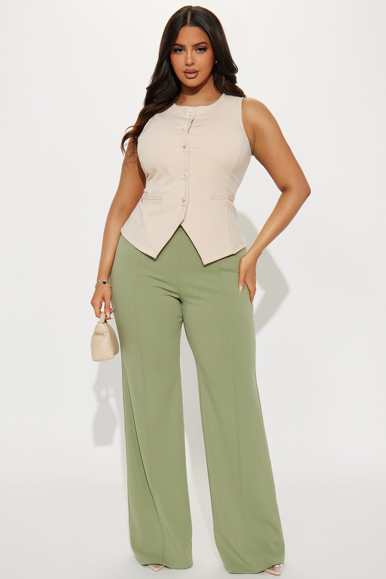 Quiet Luxury Vest Top - Cream