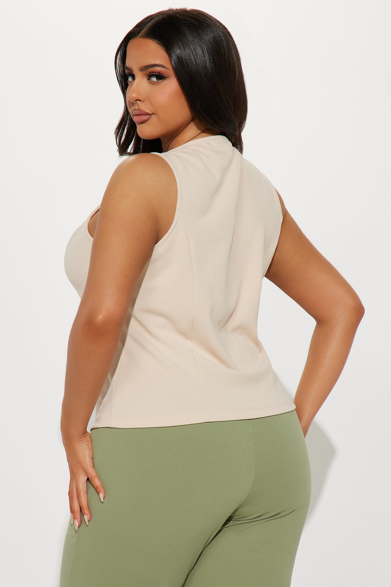 Quiet Luxury Vest Top - Cream