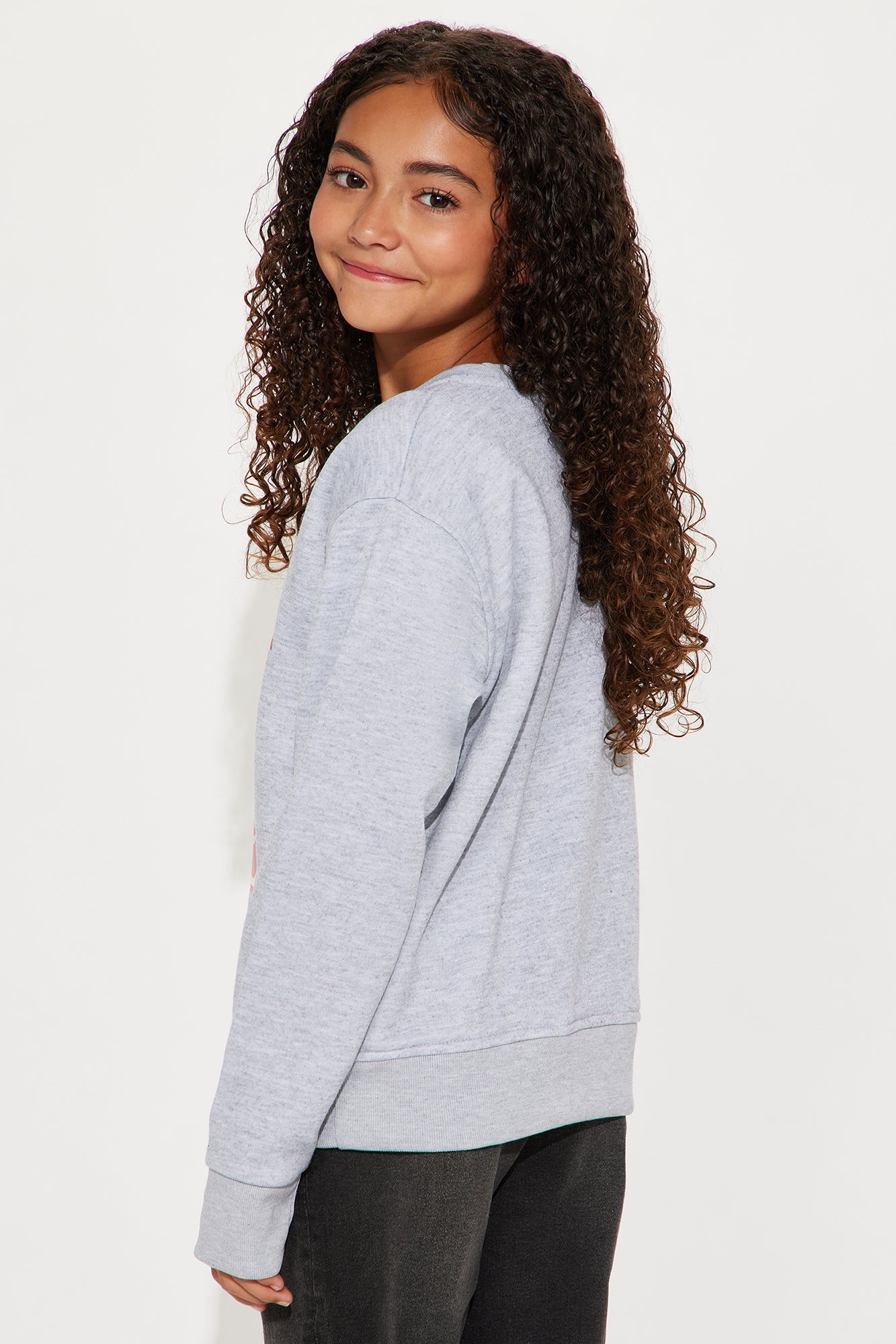 Mini Pretty Girls Club 85 Crew Neck Sweatshirt - Heather Grey
